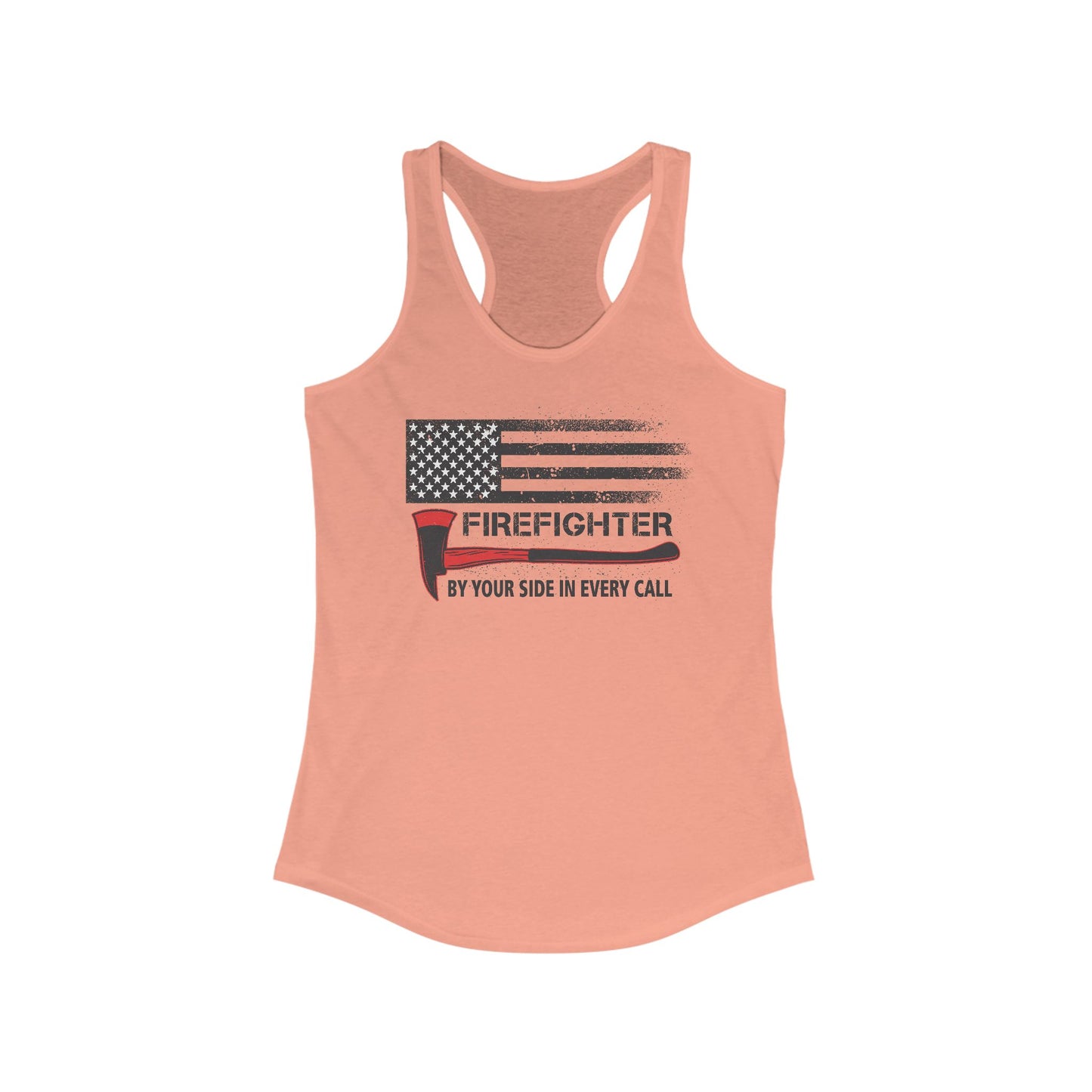 Firefighter Pride Racerback Tank – By Your Side in Every Call