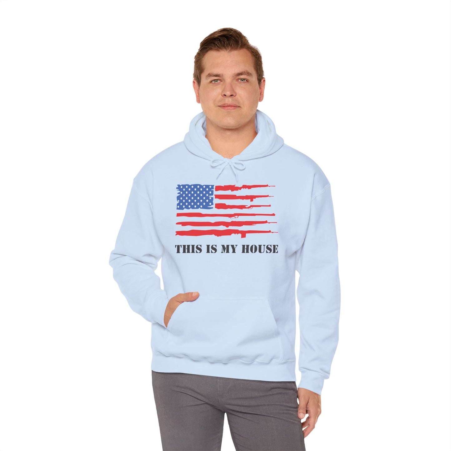 This Is My House Patriotic Hooded Sweatshirt