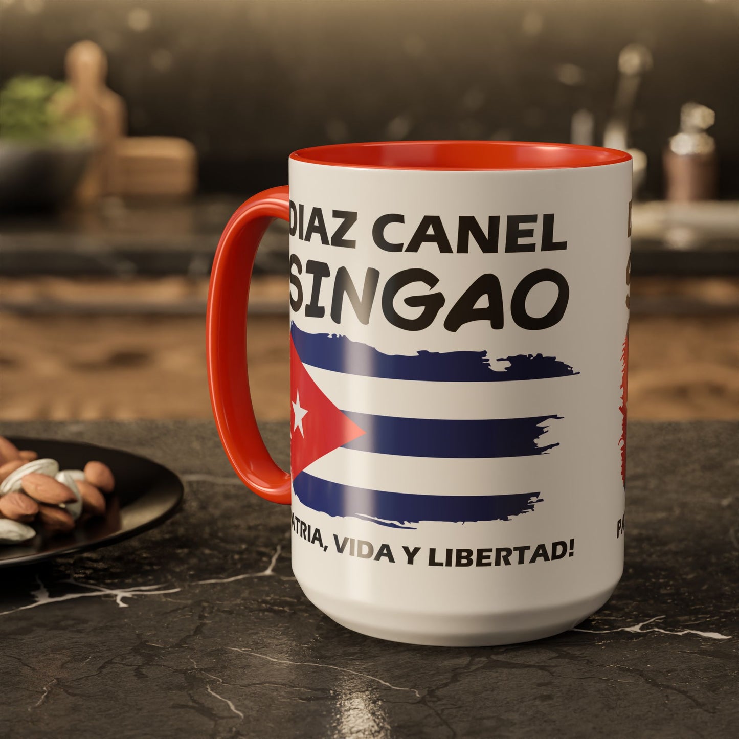 Díaz-Canel Singao Patriótica Taza