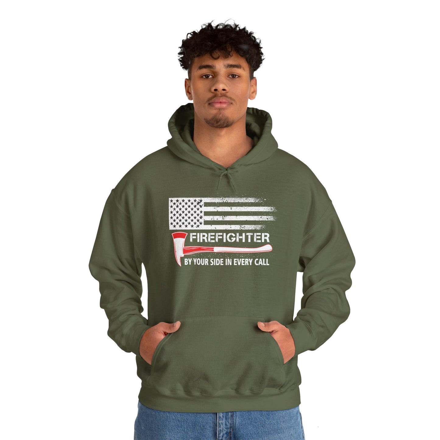 Firefighter Pride Hoodie – By Your Side in Every Call