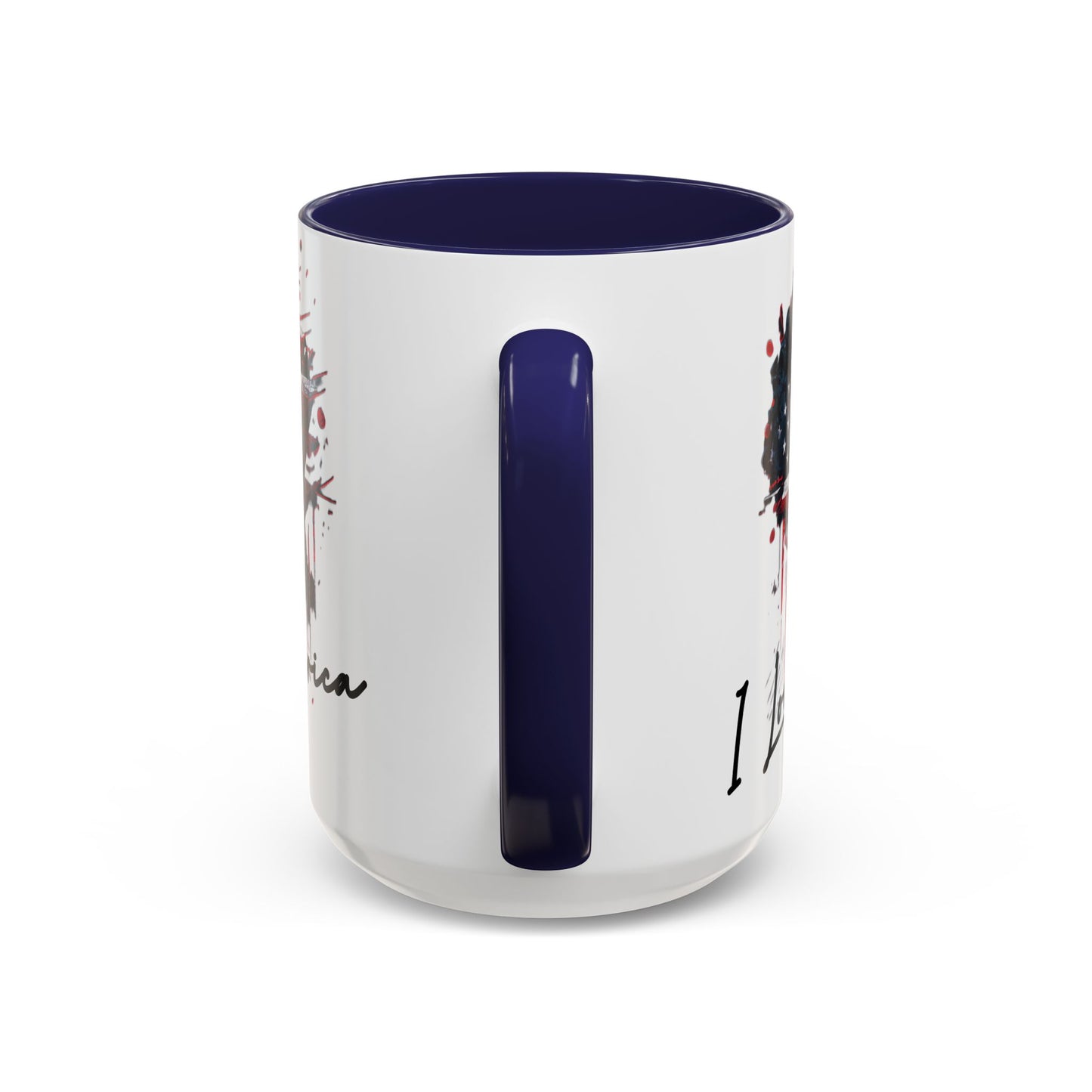 I Love America Heart Flag Coffee Mug
