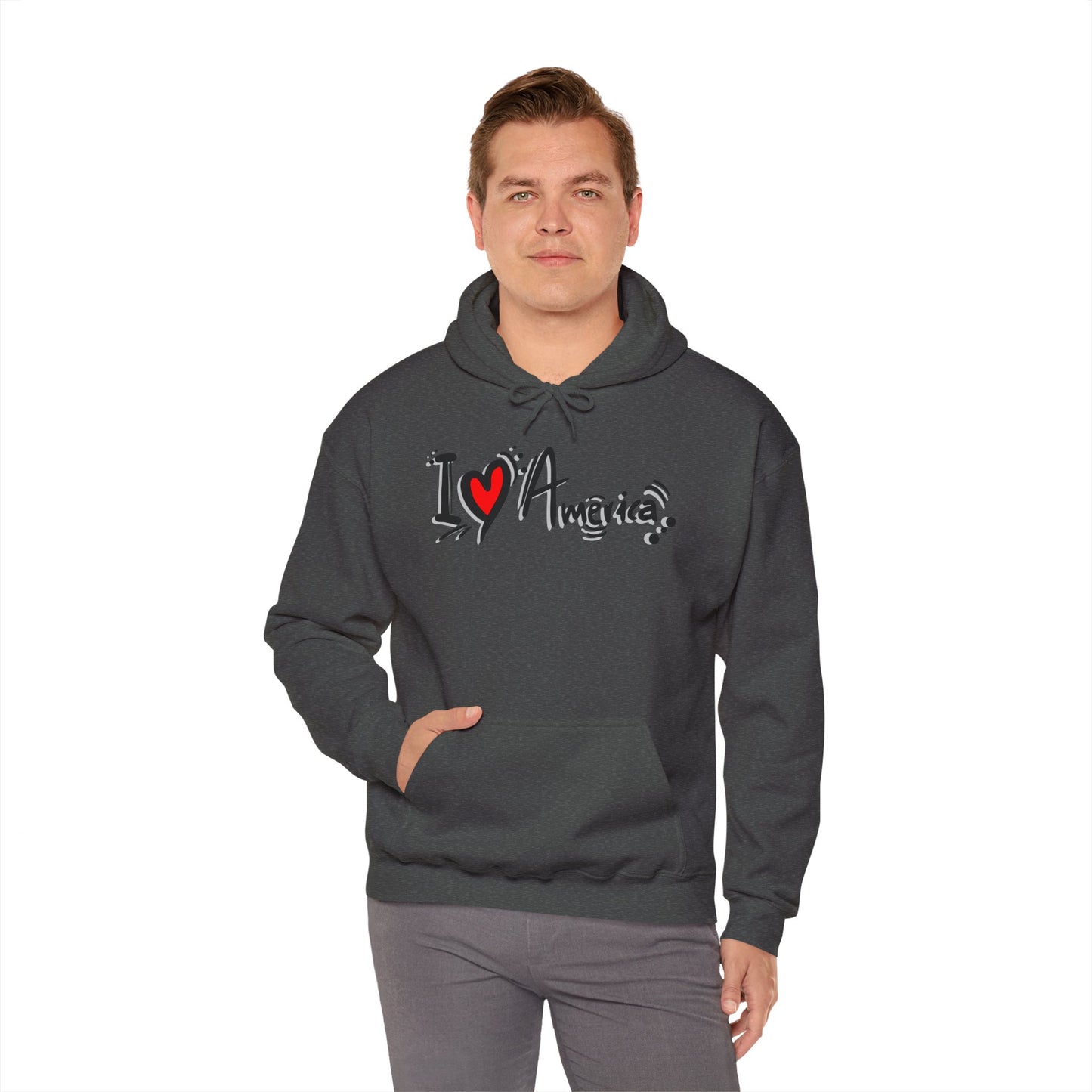 I Love America Unisex Hoodie Sweatshirt