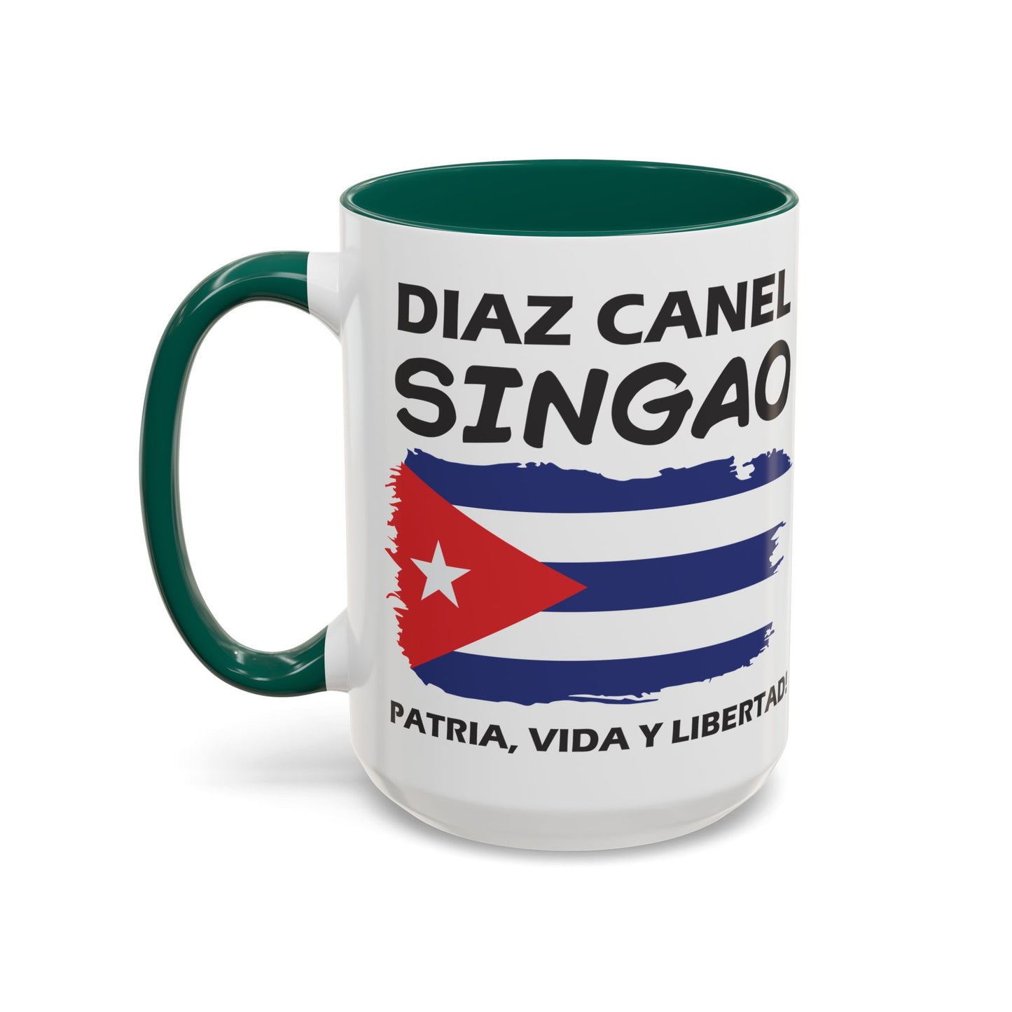 Díaz-Canel Singao Patriótica Taza