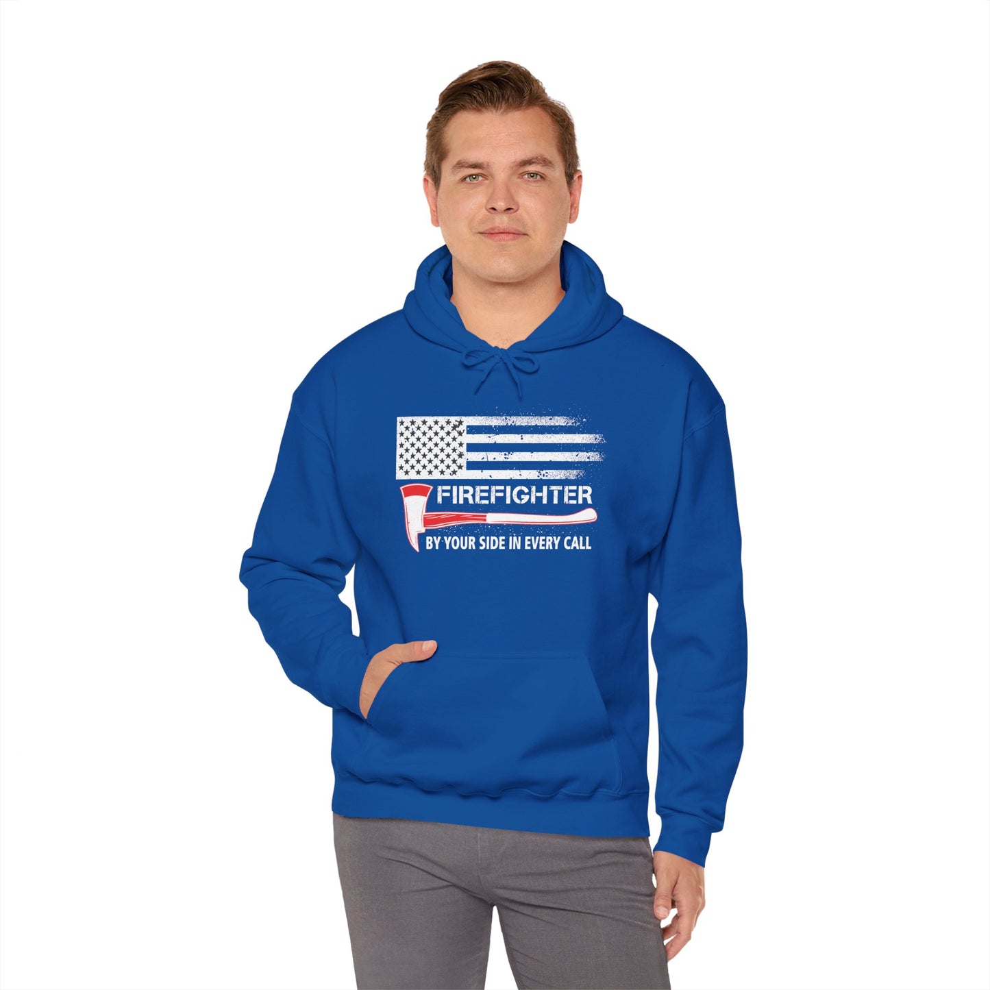 Firefighter Pride Hoodie – By Your Side in Every Call
