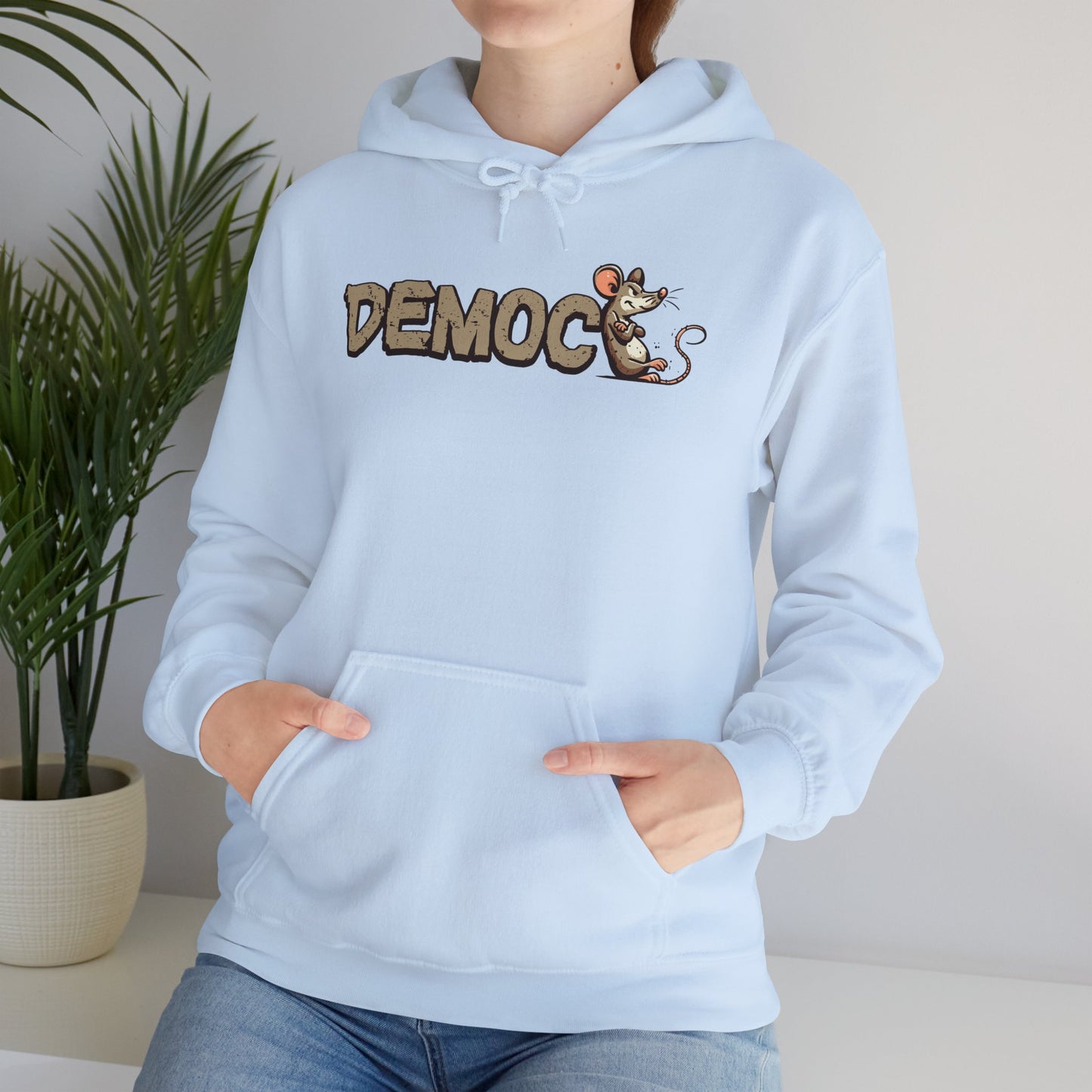 Democ-Rat Funny Political Hoodie