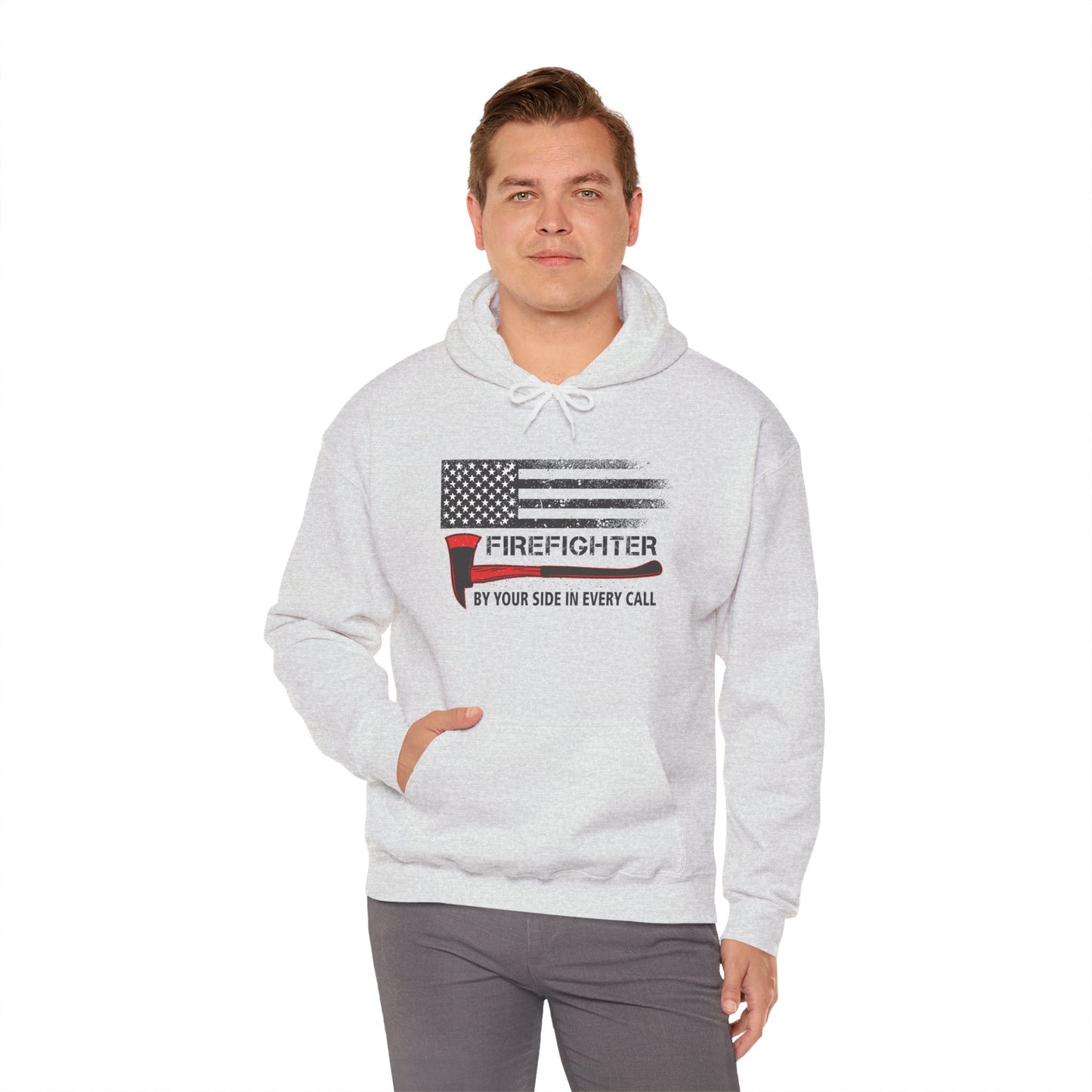 Firefighter Pride Hoodie – By Your Side in Every Call