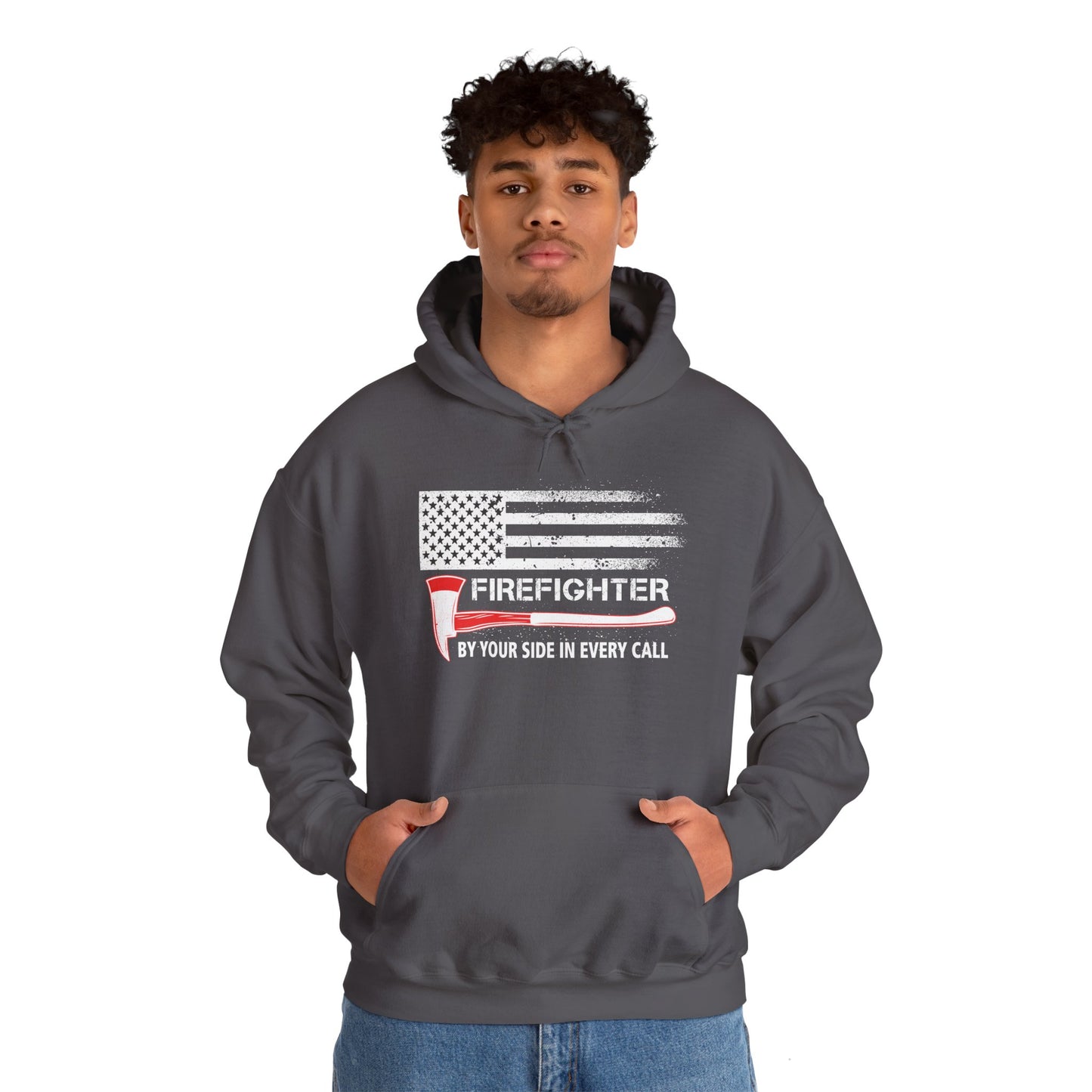 Firefighter Pride Hoodie – By Your Side in Every Call