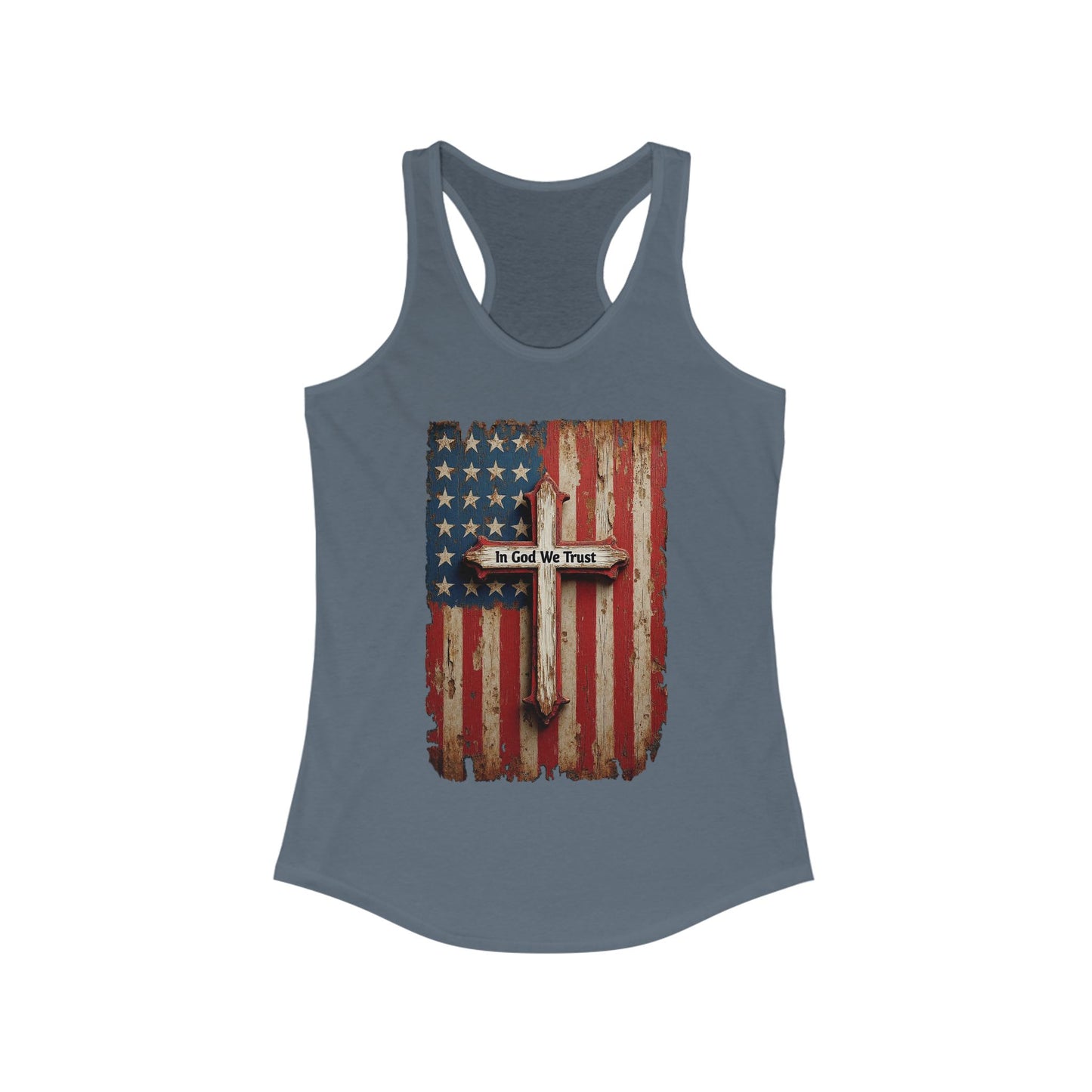 In God We Trust Patriotic Racerback Tank
