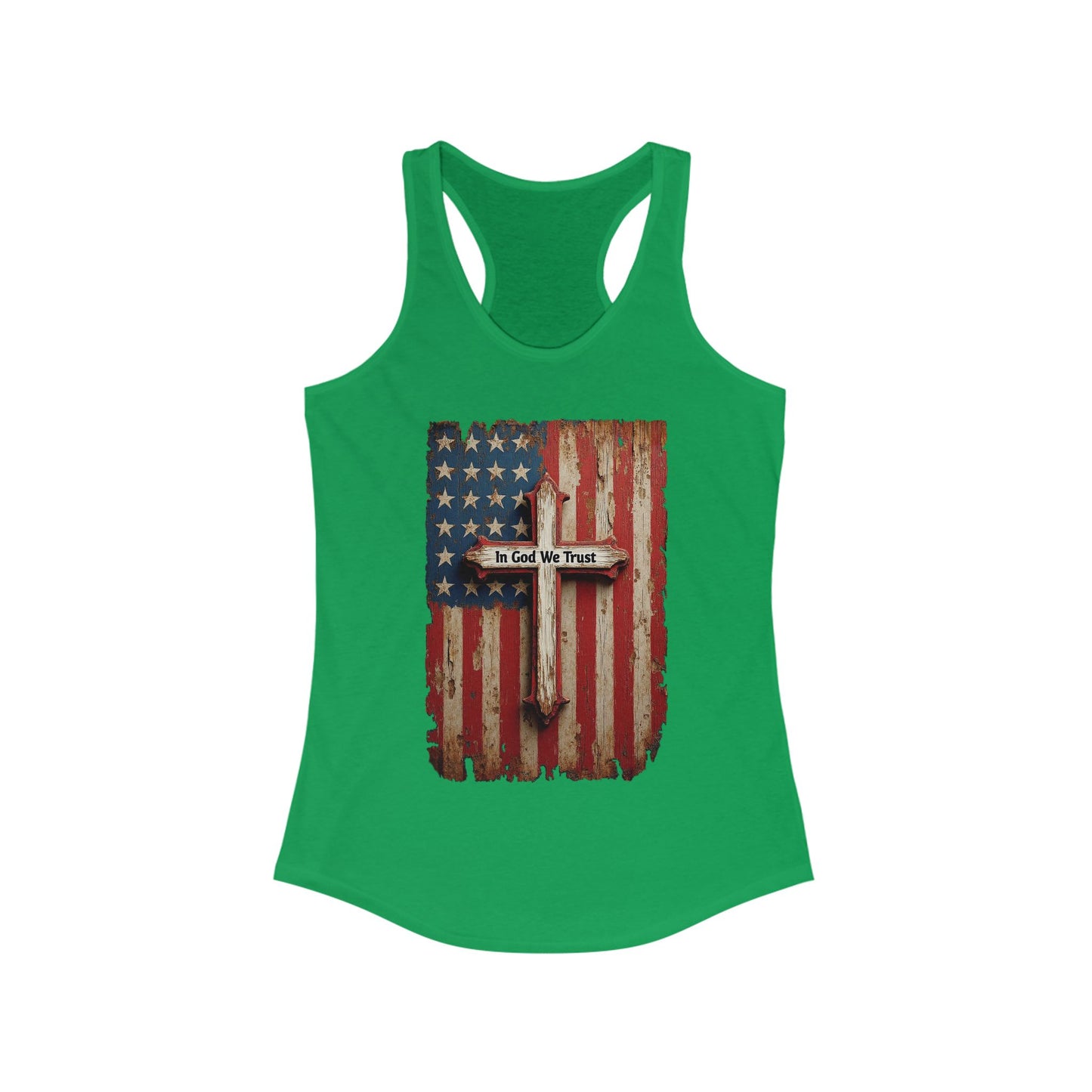 In God We Trust Patriotic Racerback Tank
