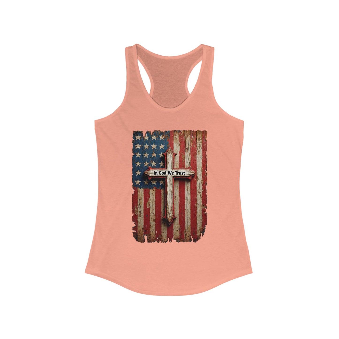 In God We Trust Patriotic Racerback Tank