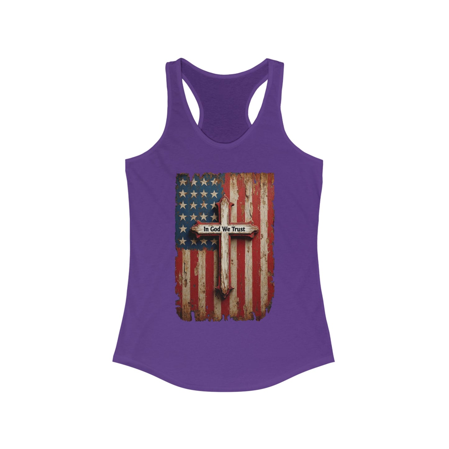 In God We Trust Patriotic Racerback Tank