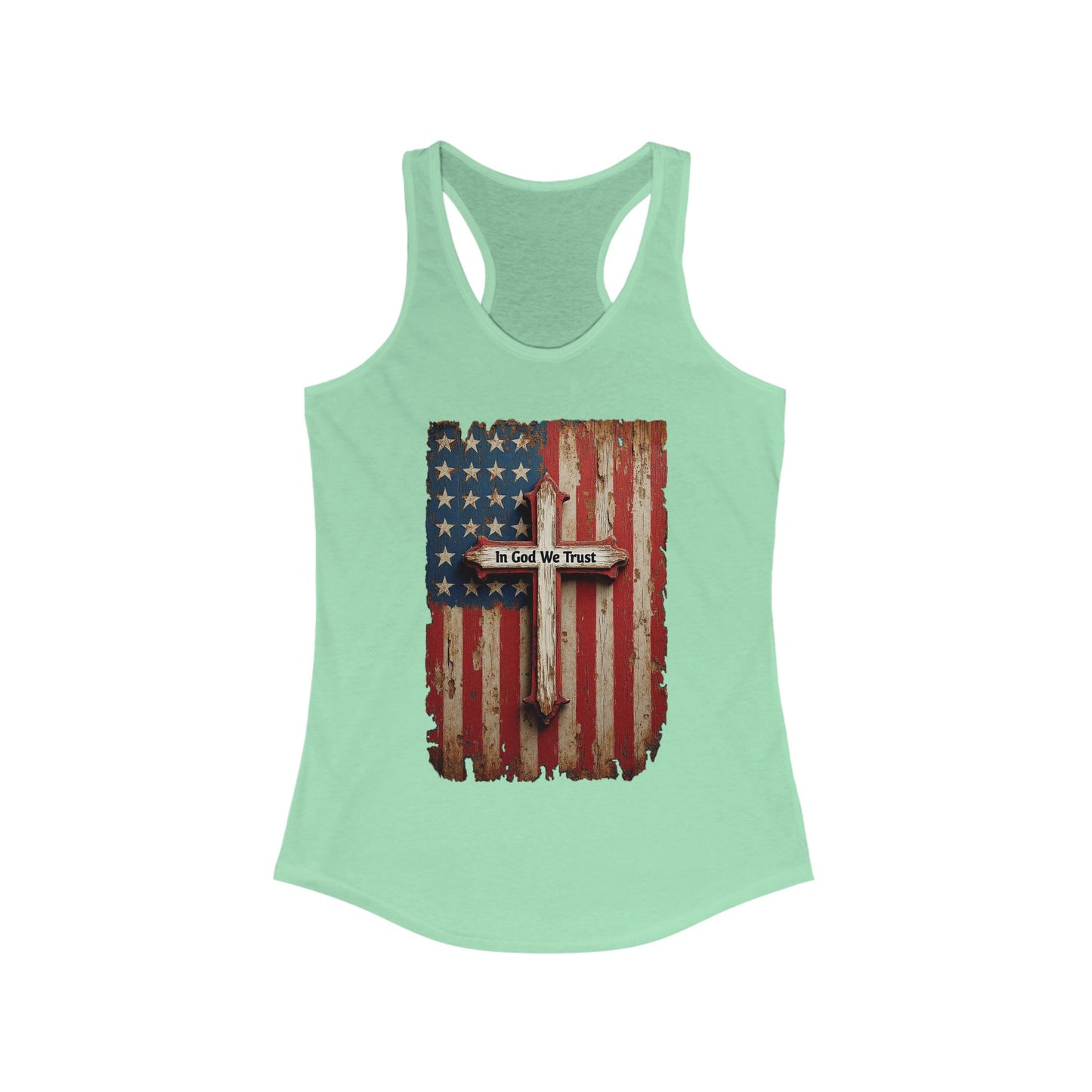 In God We Trust Patriotic Racerback Tank