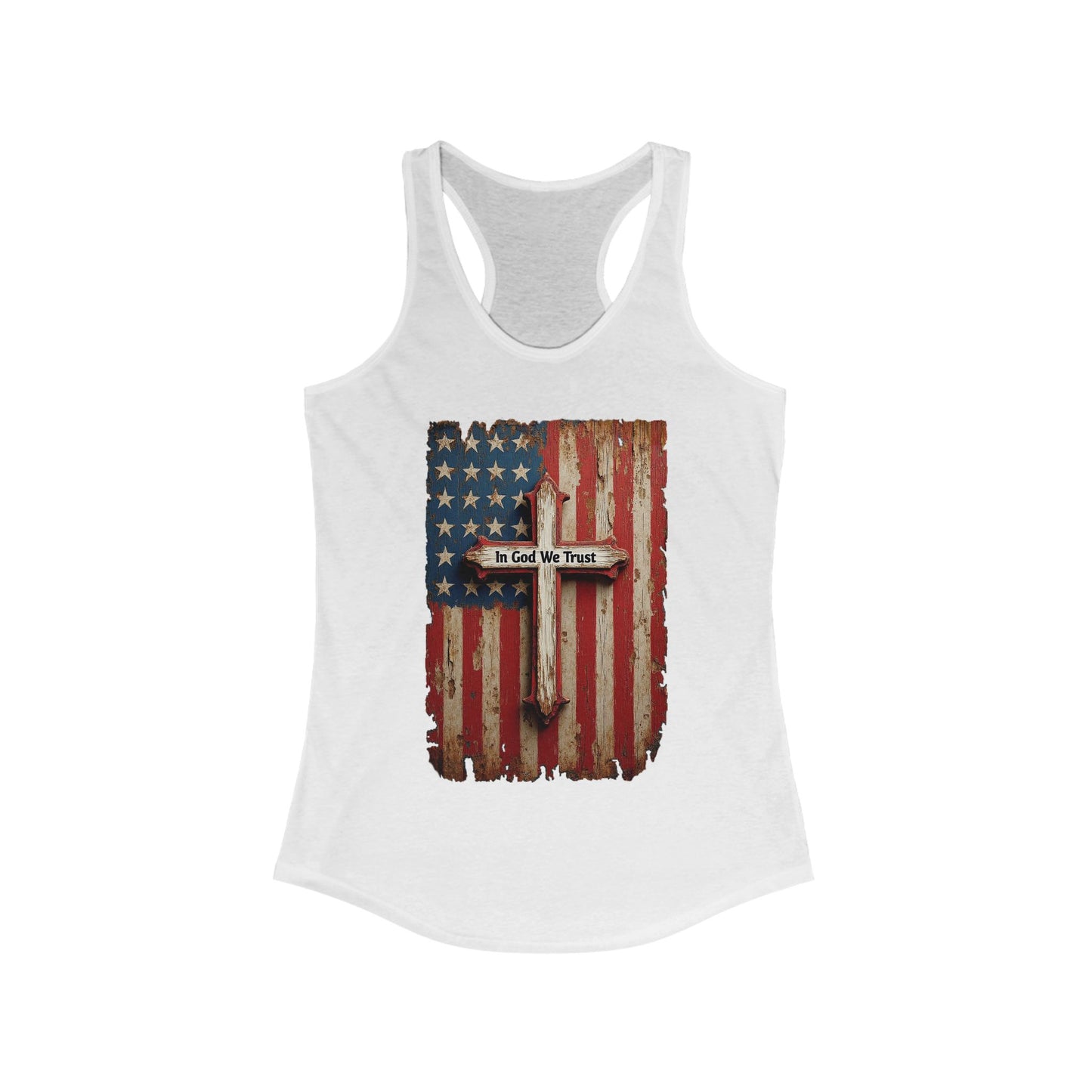 In God We Trust Patriotic Racerback Tank