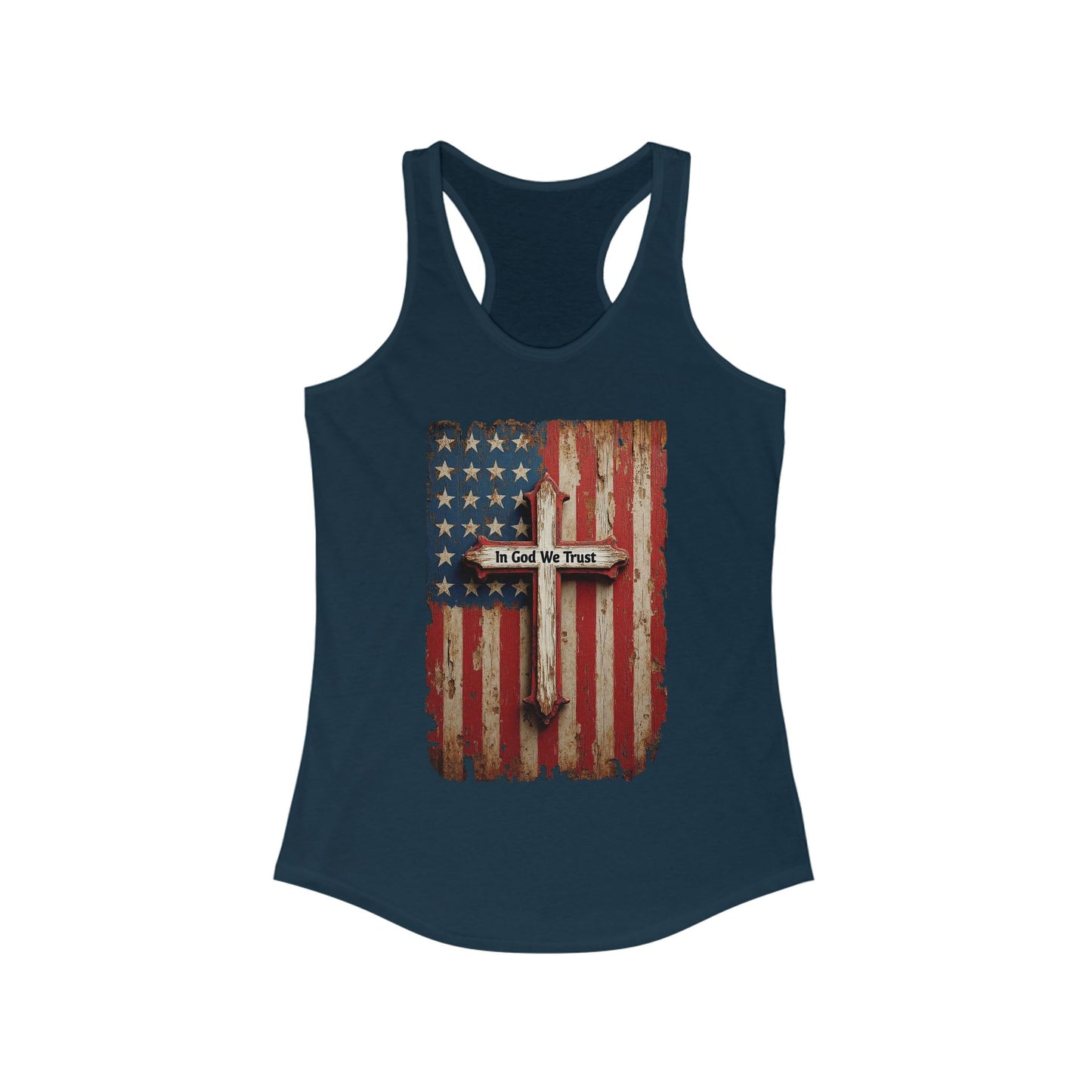 In God We Trust Patriotic Racerback Tank