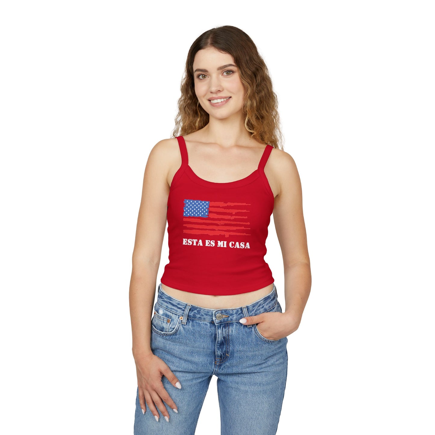 Esta es mi Casa Patriótico Tank Top