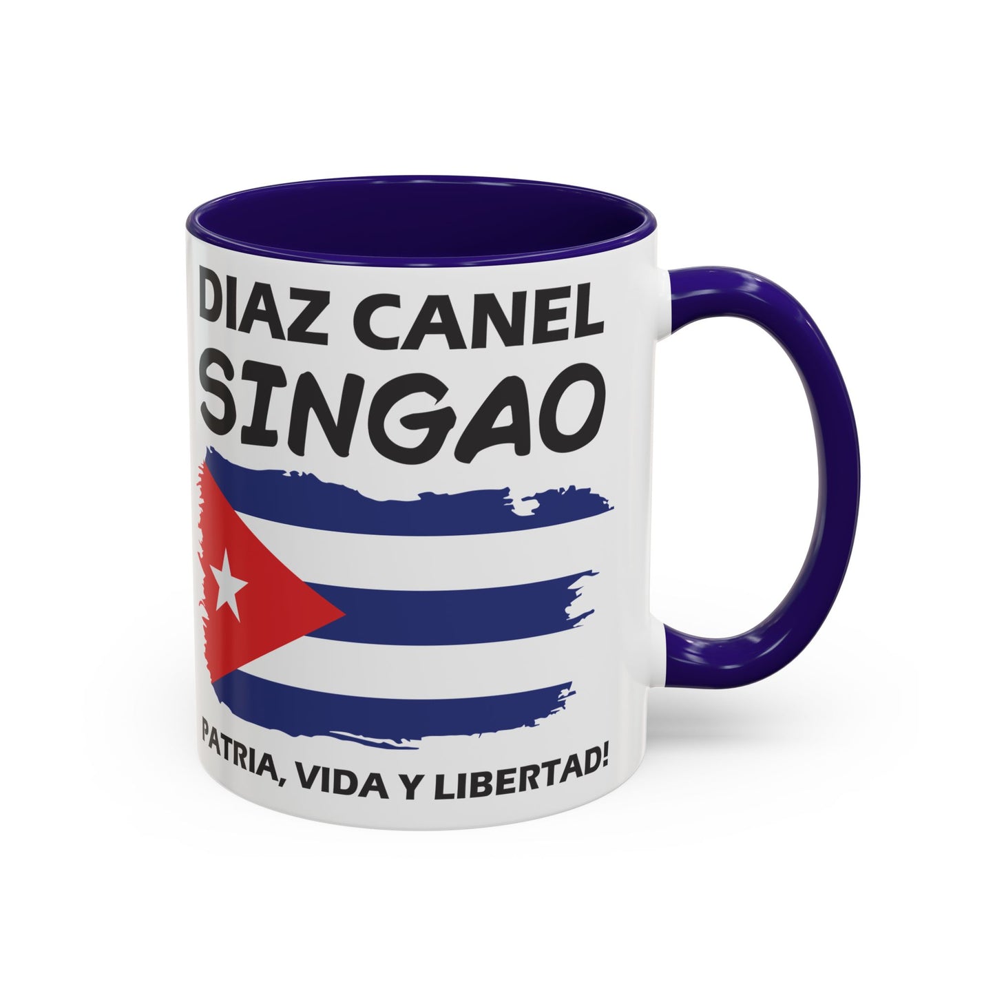 Díaz-Canel Singao Patriótica Taza