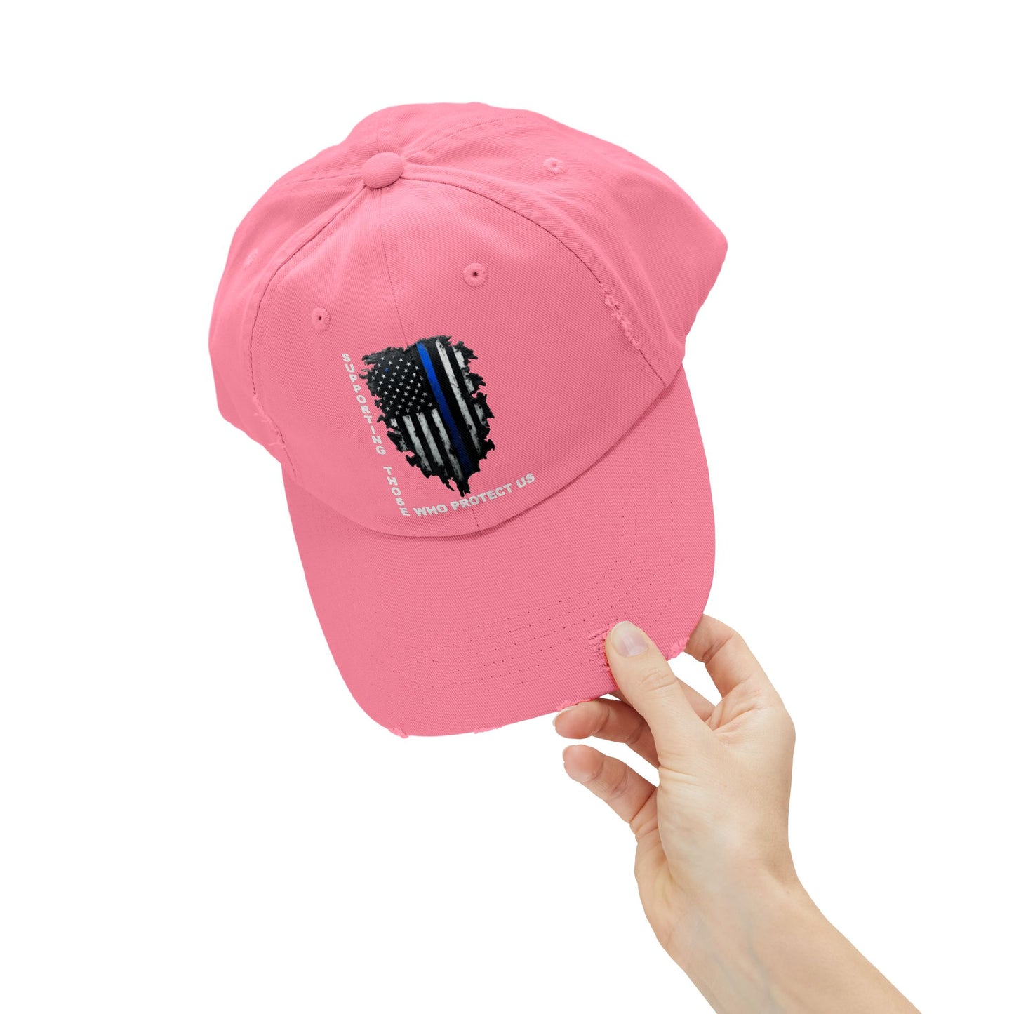 Supporting Those Who Protect Us Patriotic Printed Hat