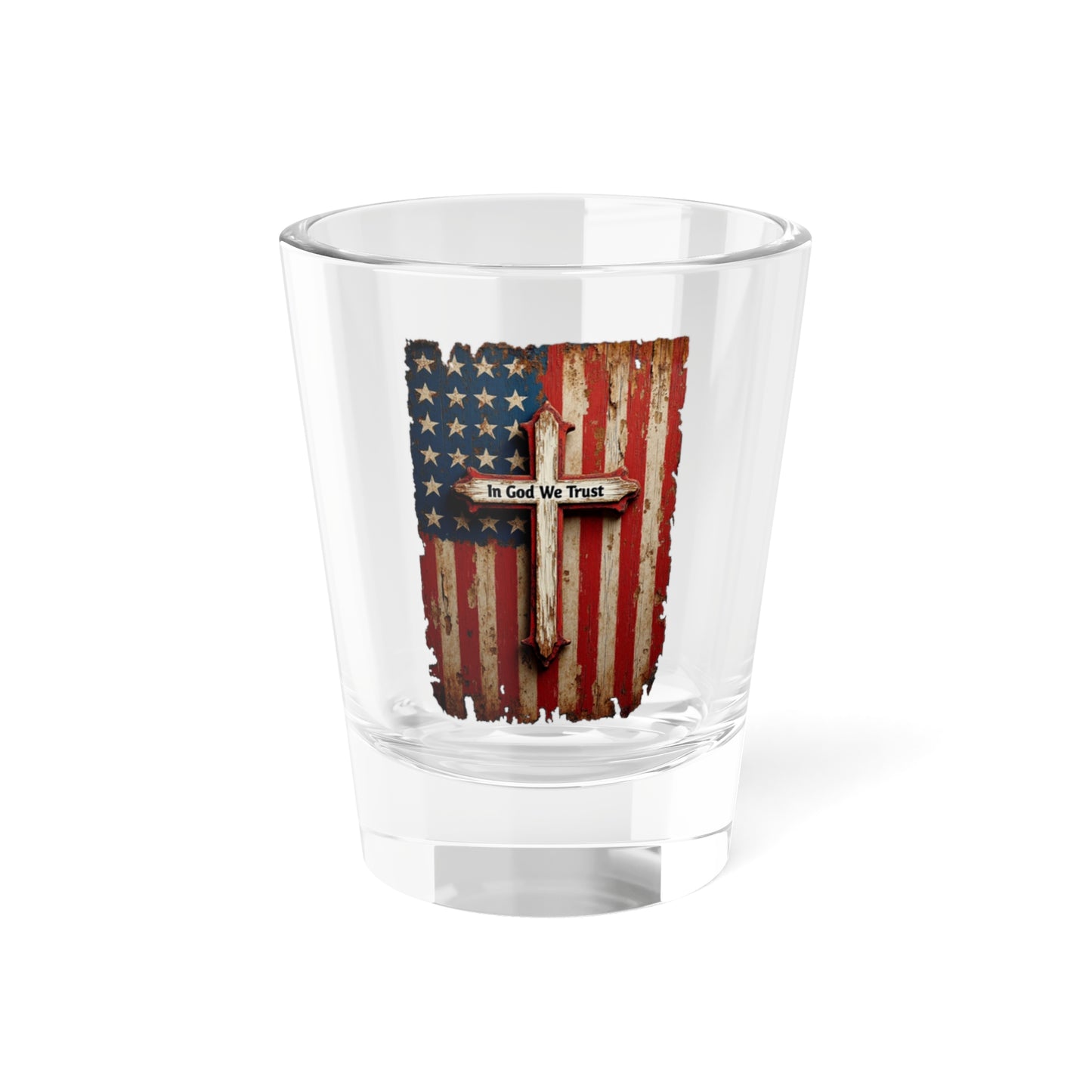 In God We Trust Patriotic Shot Glass