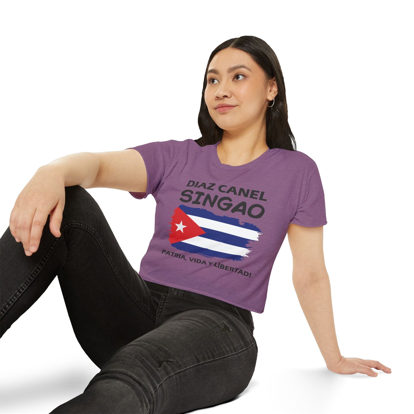 Díaz Canel Singao Patriótico Crop Top
