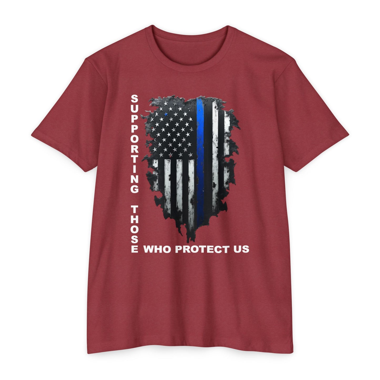Supporting Those Who Protect Us Patriotic T-Shirt