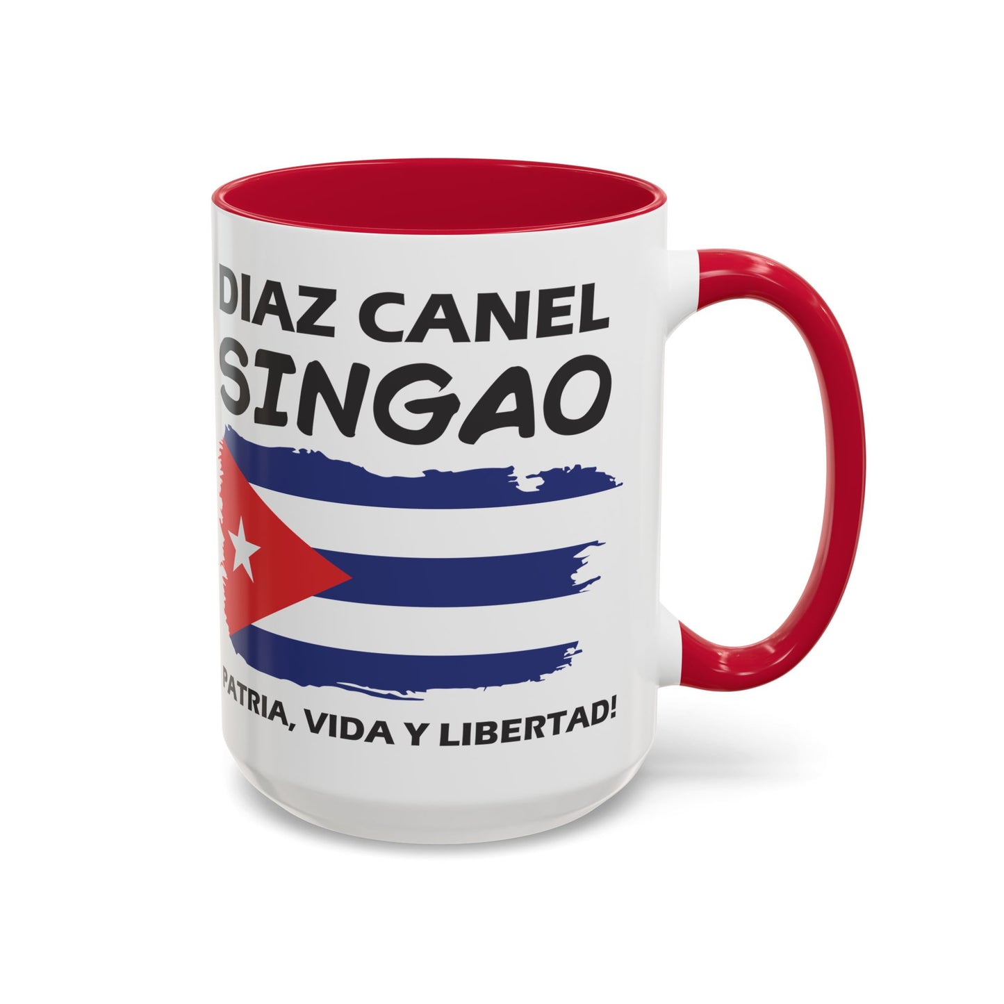 Díaz-Canel Singao Patriótica Taza