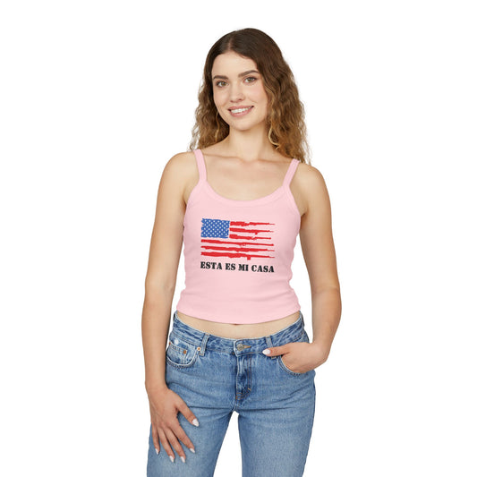 Esta es mi Casa Patriótico Tank Top