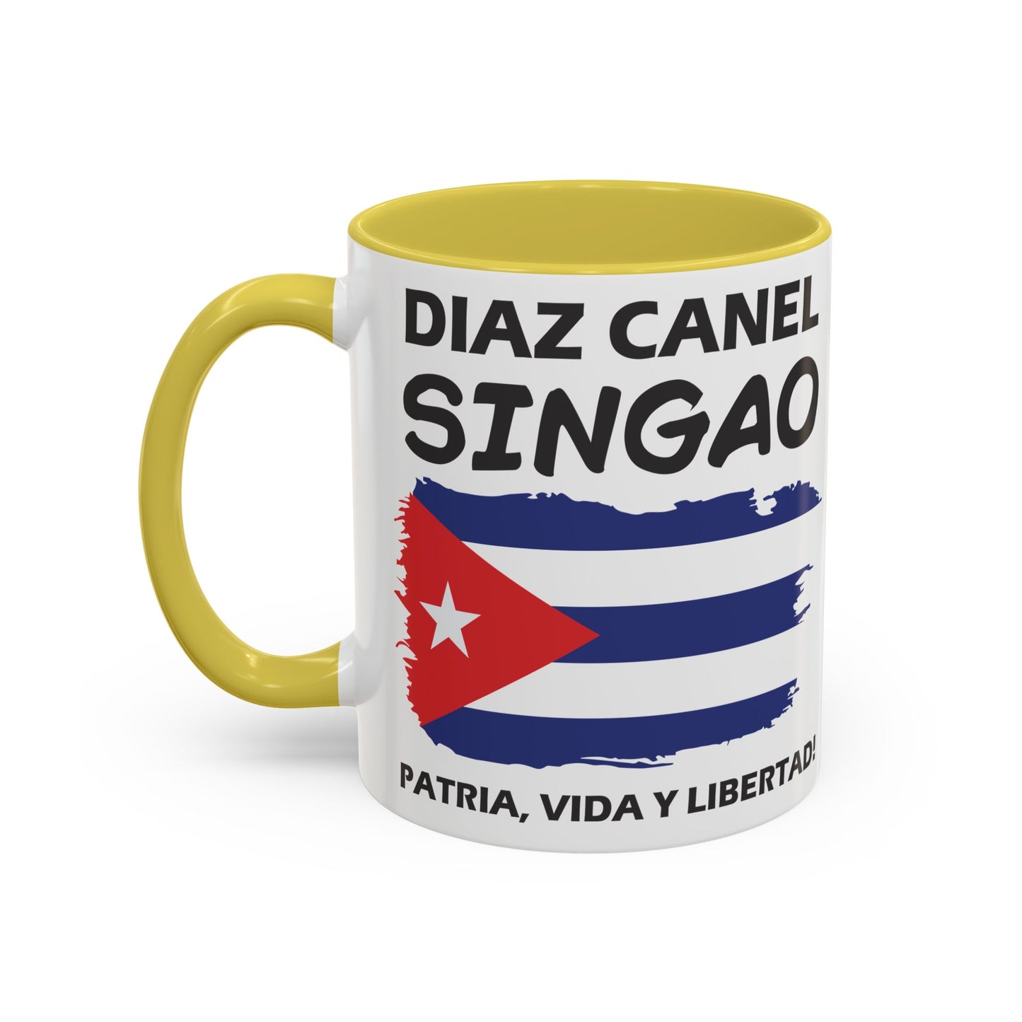 Díaz-Canel Singao Patriótica Taza