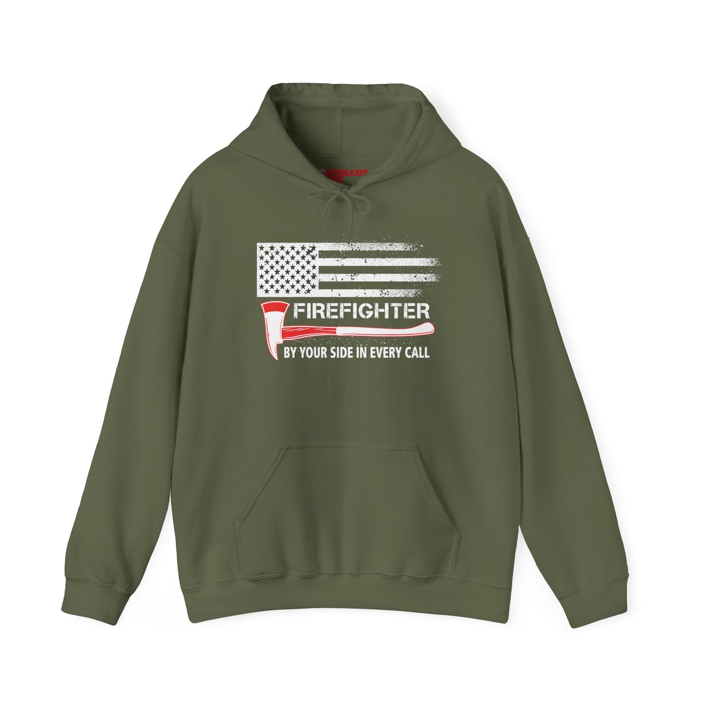 Firefighter Pride Hoodie – By Your Side in Every Call