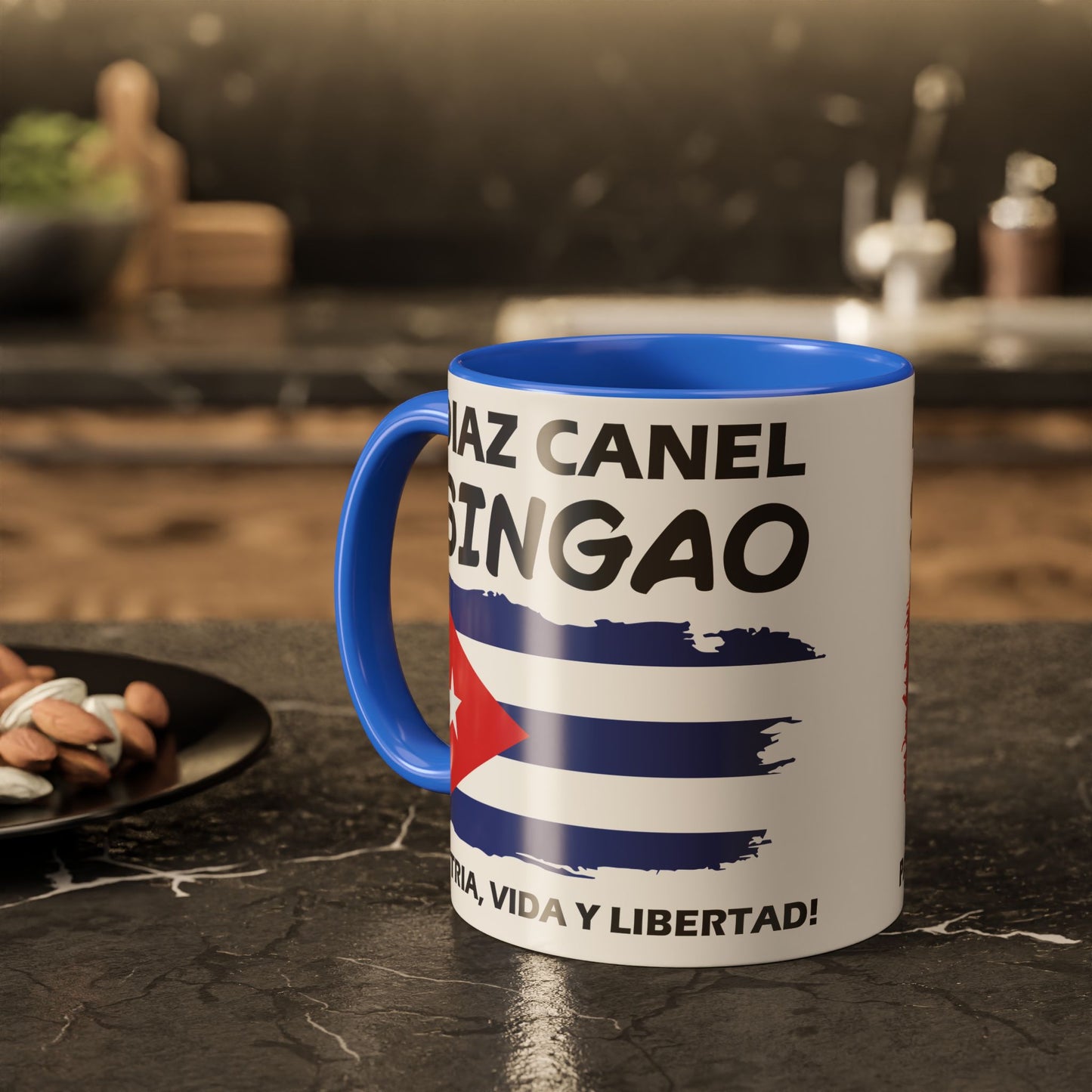 Díaz-Canel Singao Patriótica Taza