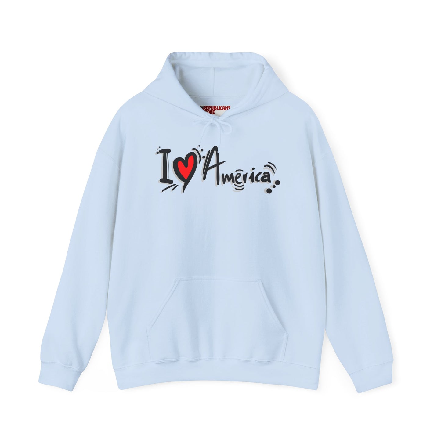 I Love America Unisex Hoodie Sweatshirt