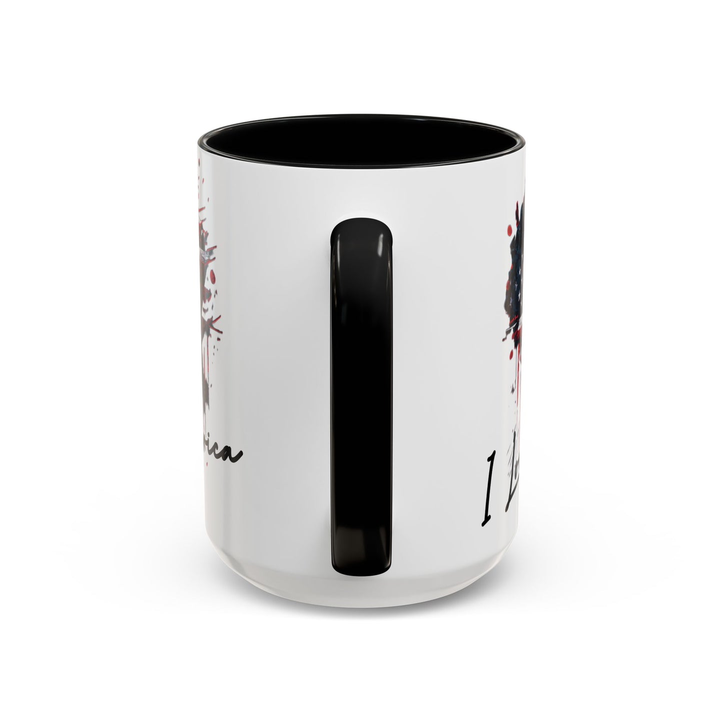 I Love America Heart Flag Coffee Mug