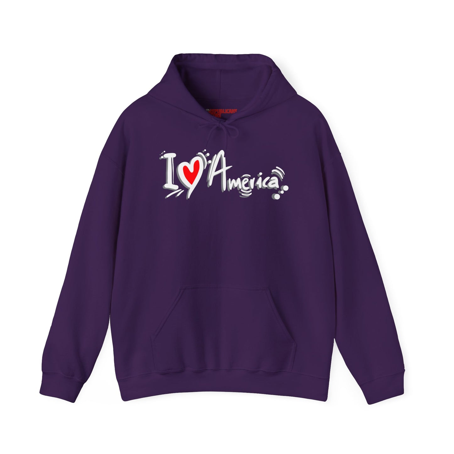 I Love America Unisex Hoodie Sweatshirt