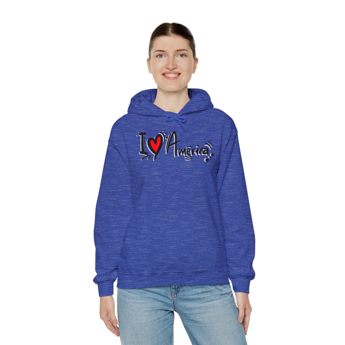 I Love America Unisex Hoodie Sweatshirt
