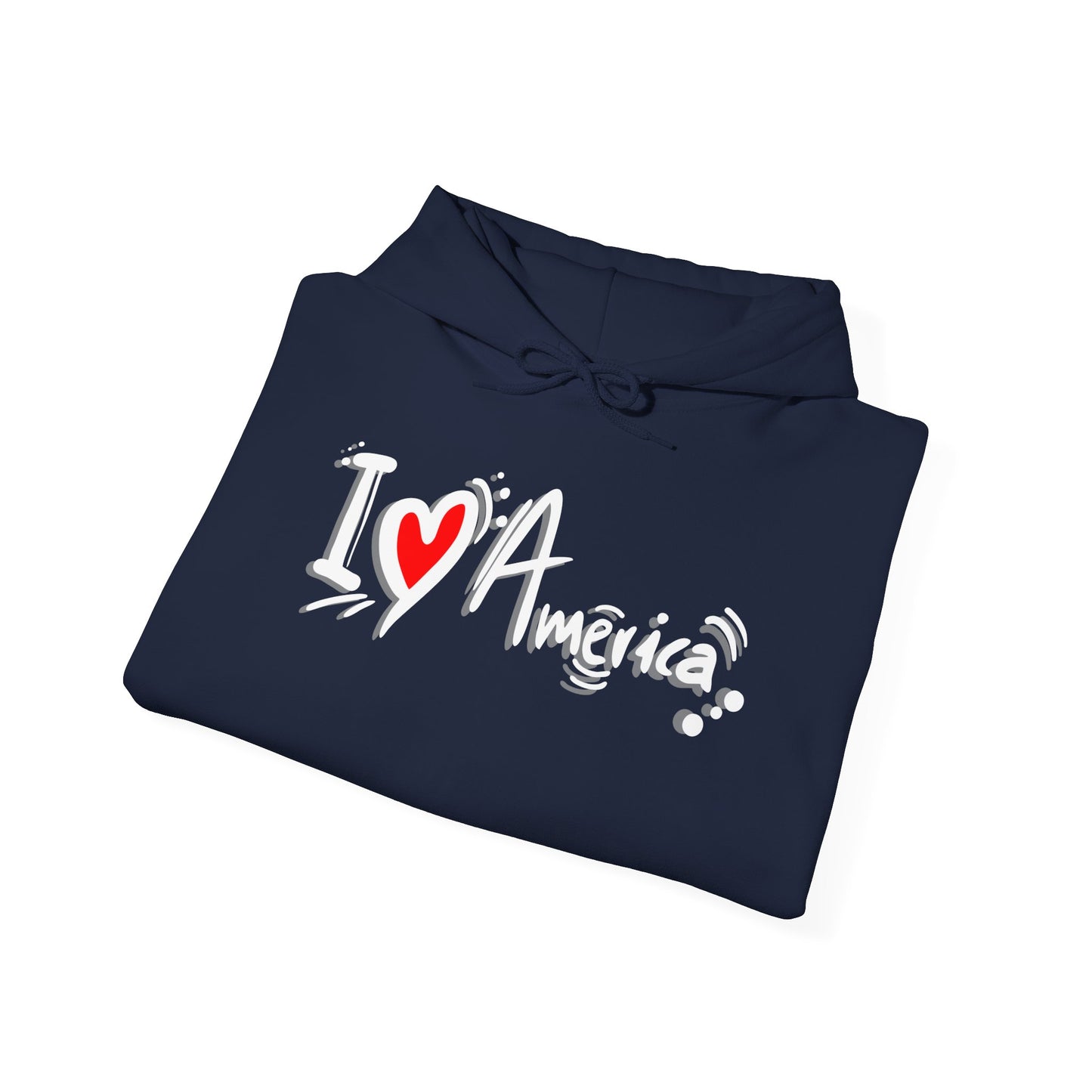 I Love America Unisex Hoodie Sweatshirt