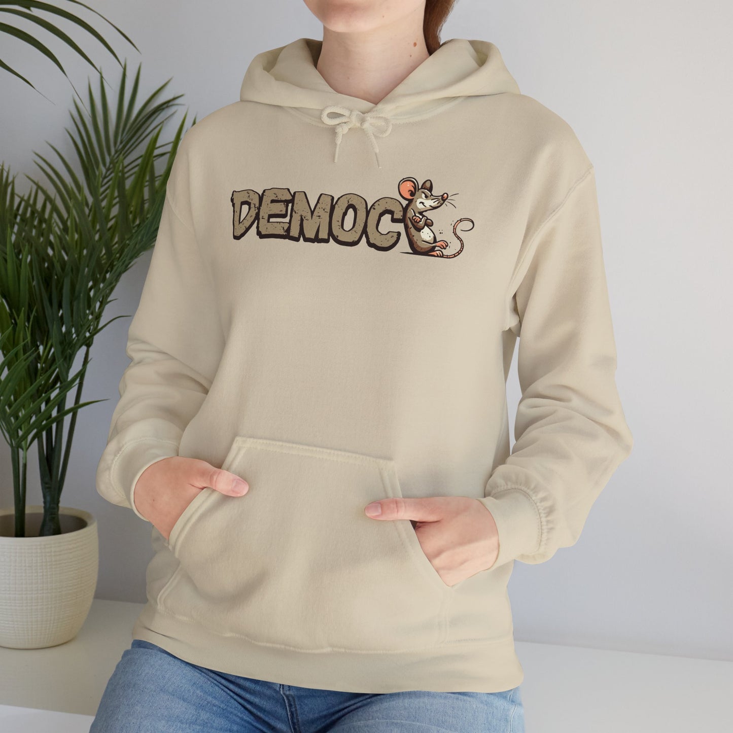 Democ-Rat Funny Political Hoodie
