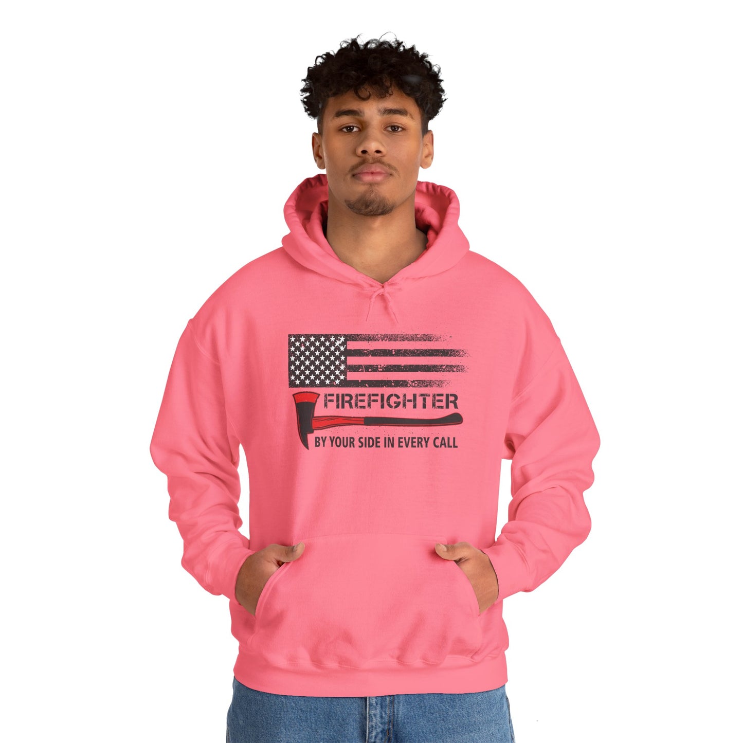Firefighter Pride Hoodie – By Your Side in Every Call