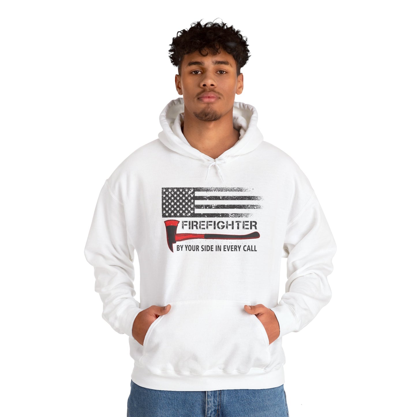 Firefighter Pride Hoodie – By Your Side in Every Call
