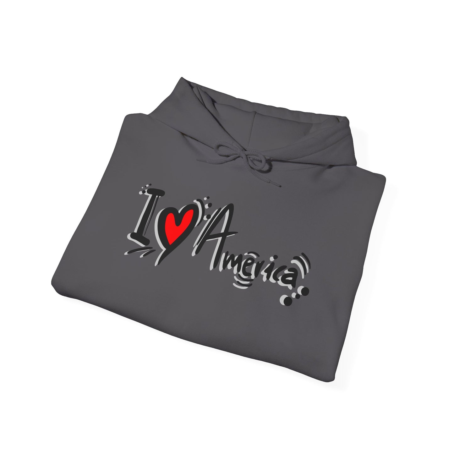 I Love America Unisex Hoodie Sweatshirt
