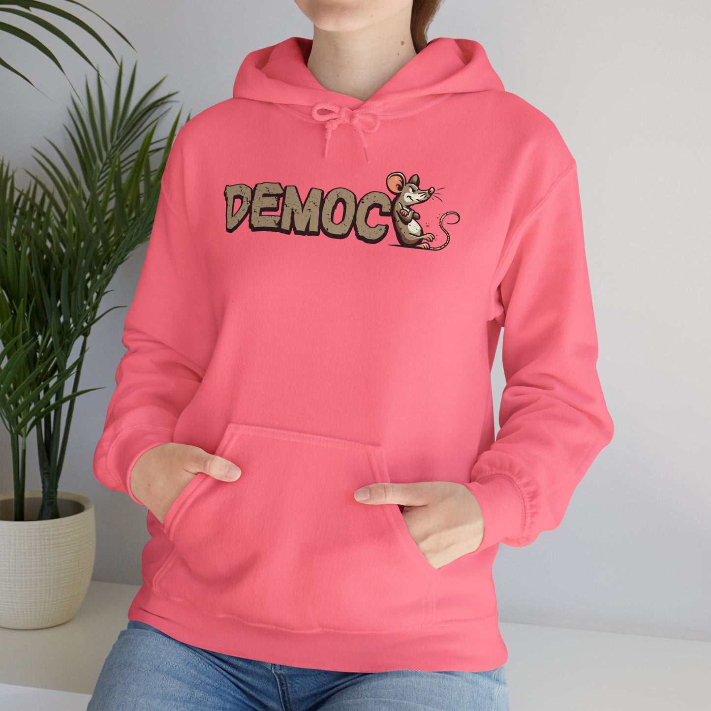 Democ-Rat Funny Political Hoodie
