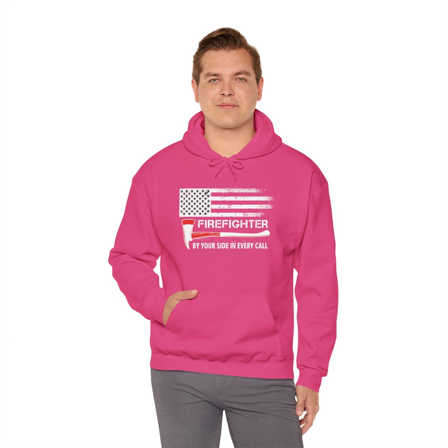 Firefighter Pride Hoodie – By Your Side in Every Call