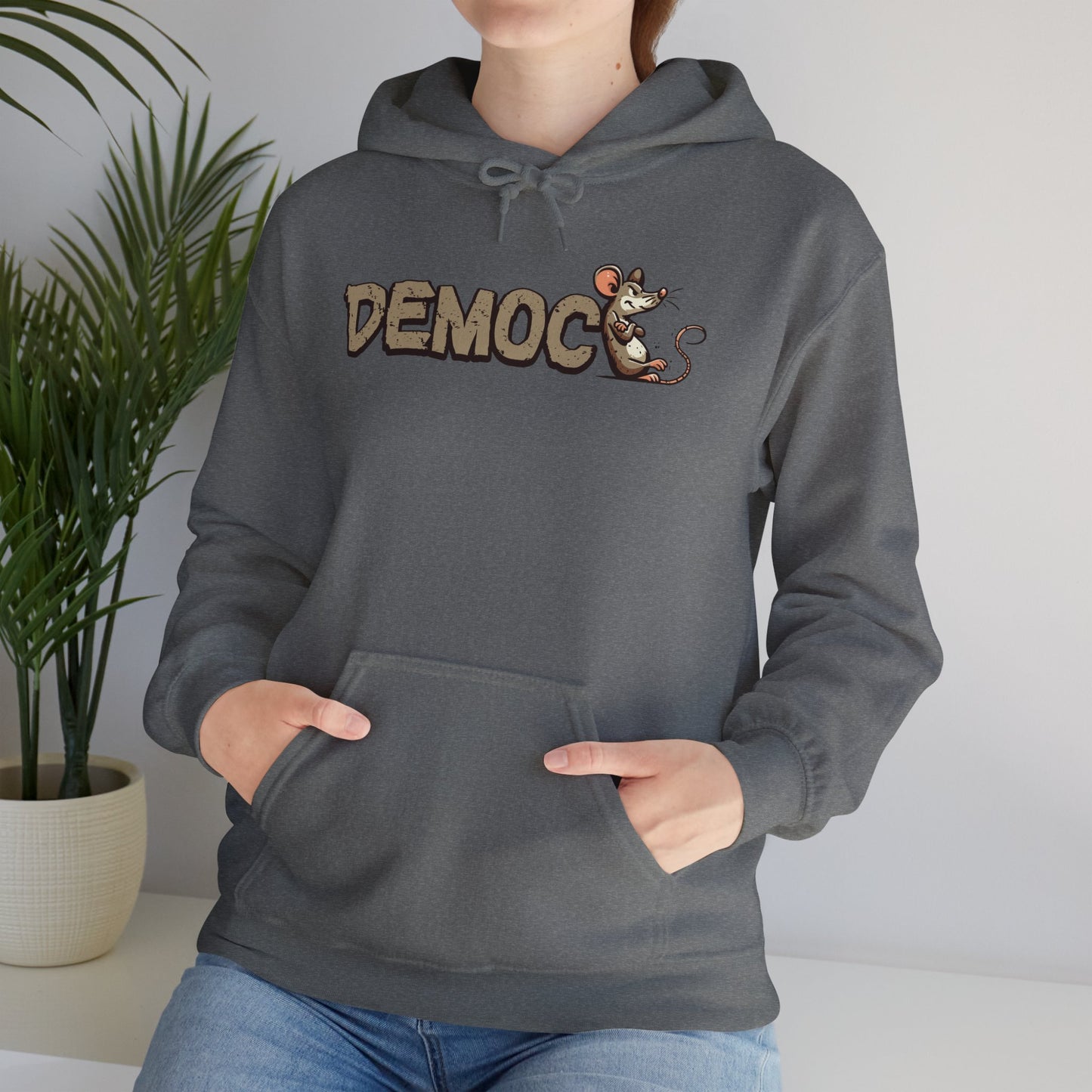 Democ-Rat Funny Political Hoodie