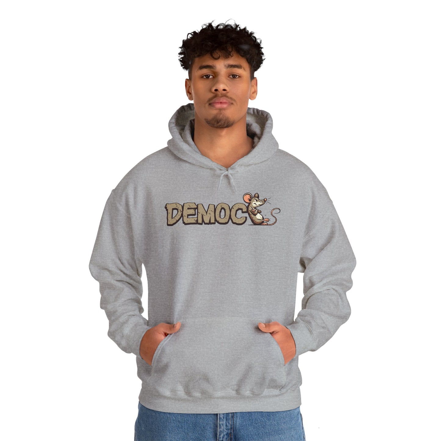 Democ-Rat Funny Political Hoodie