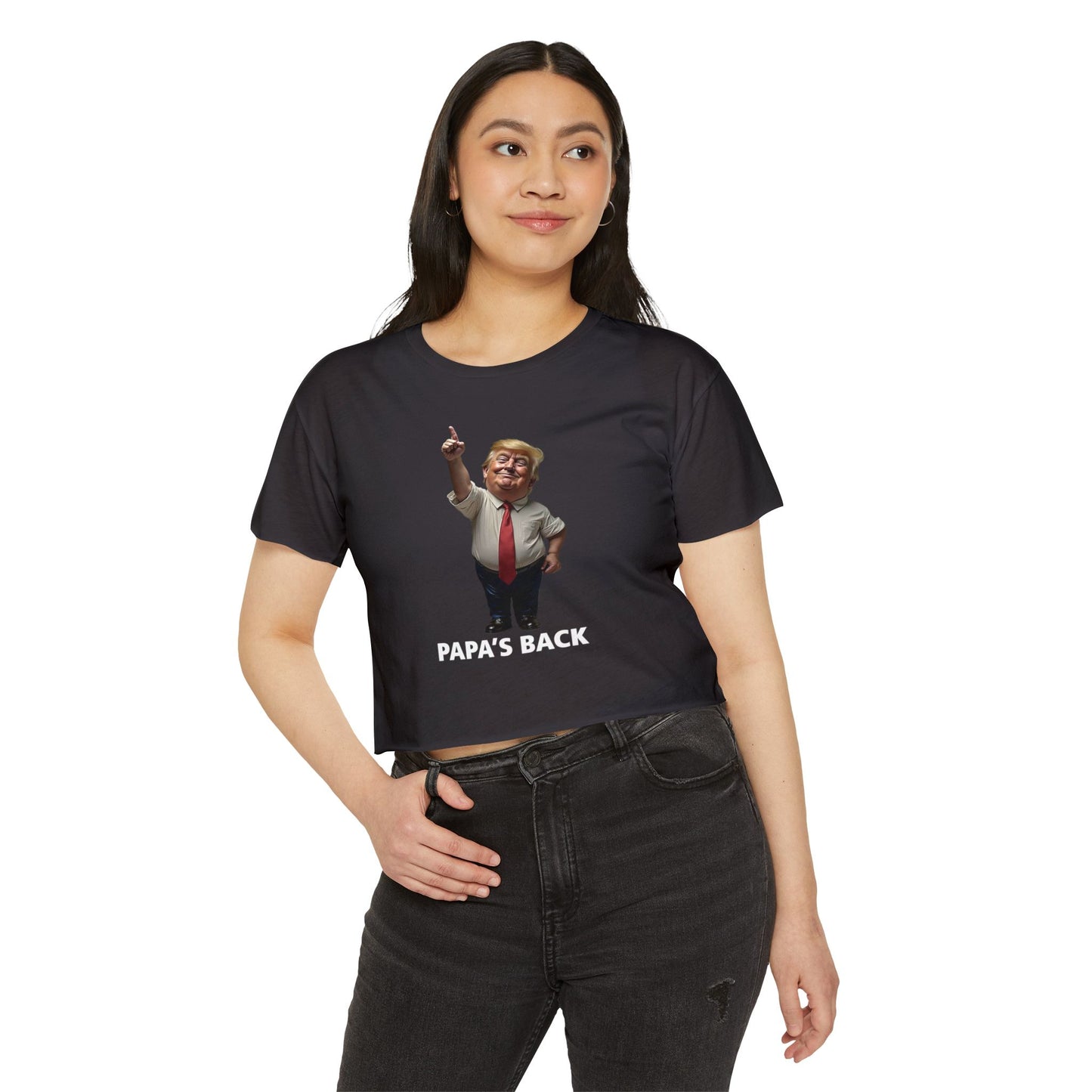 Papa's Back Patriotic Crop Top