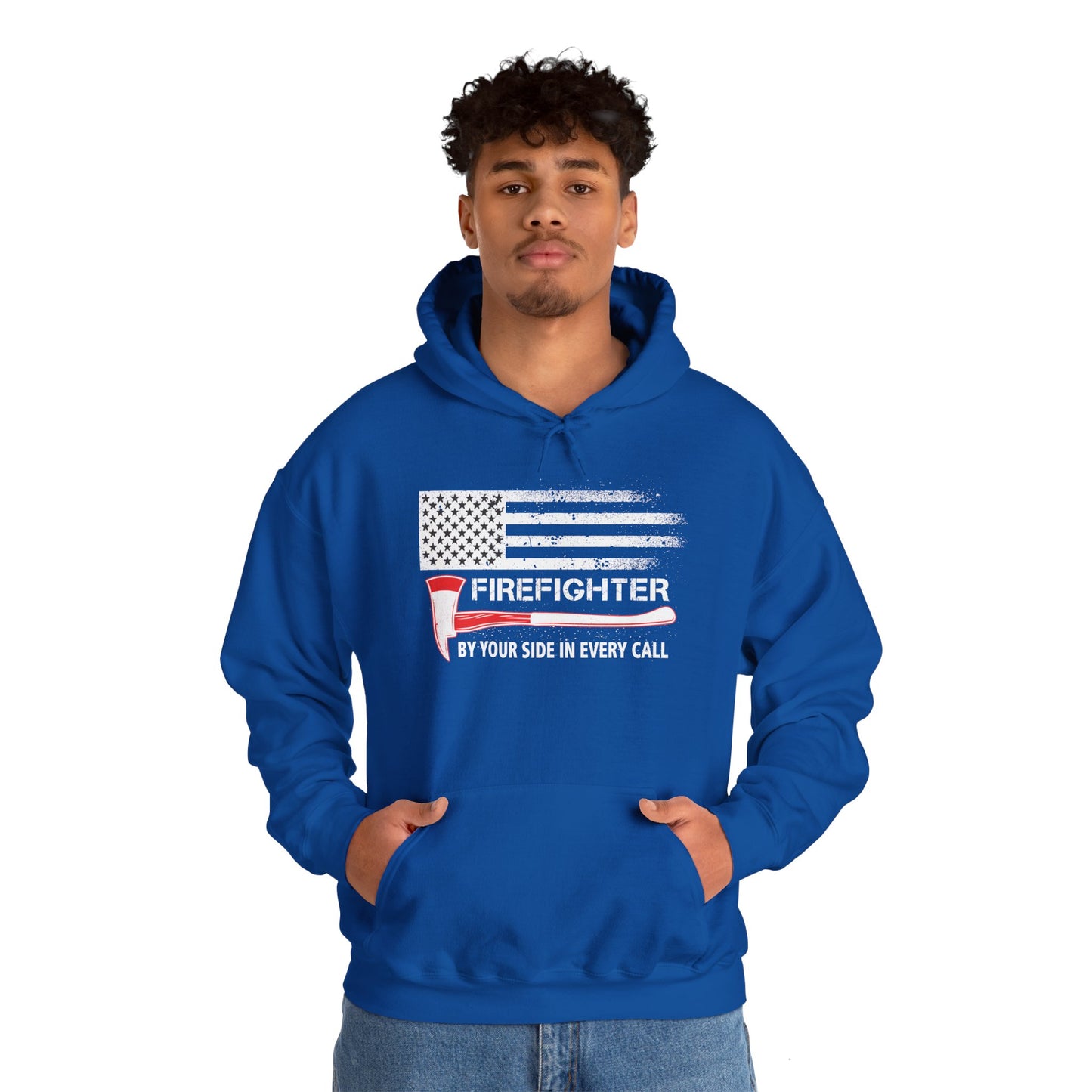 Firefighter Pride Hoodie – By Your Side in Every Call