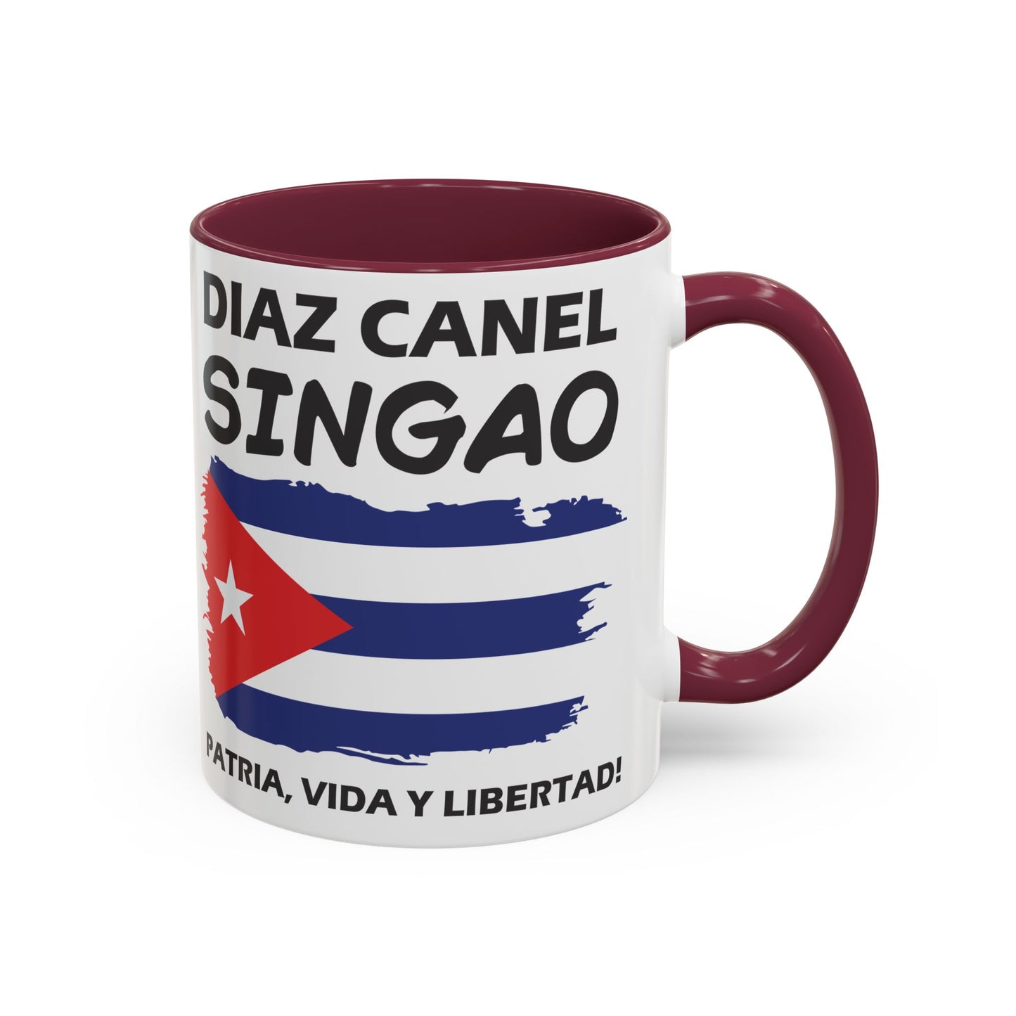 Díaz-Canel Singao Patriótica Taza