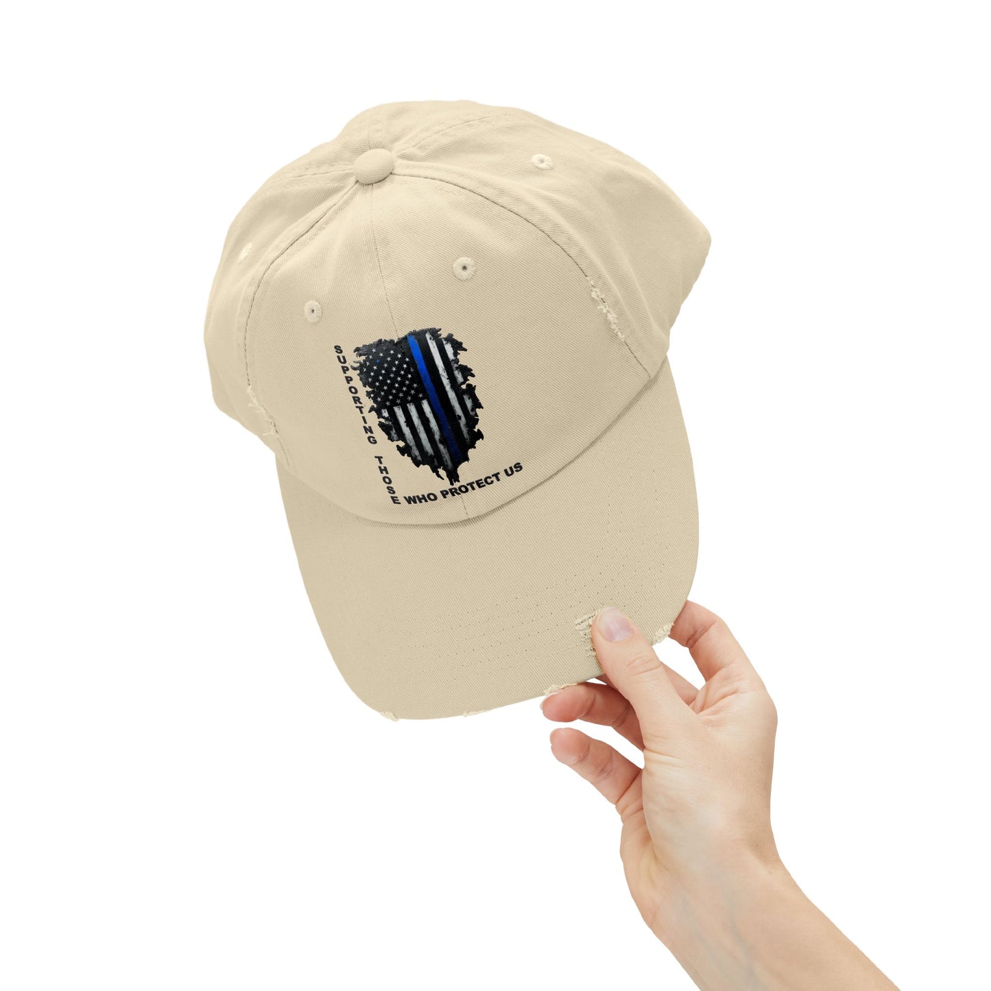 Supporting Those Who Protect Us Patriotic Printed Hat