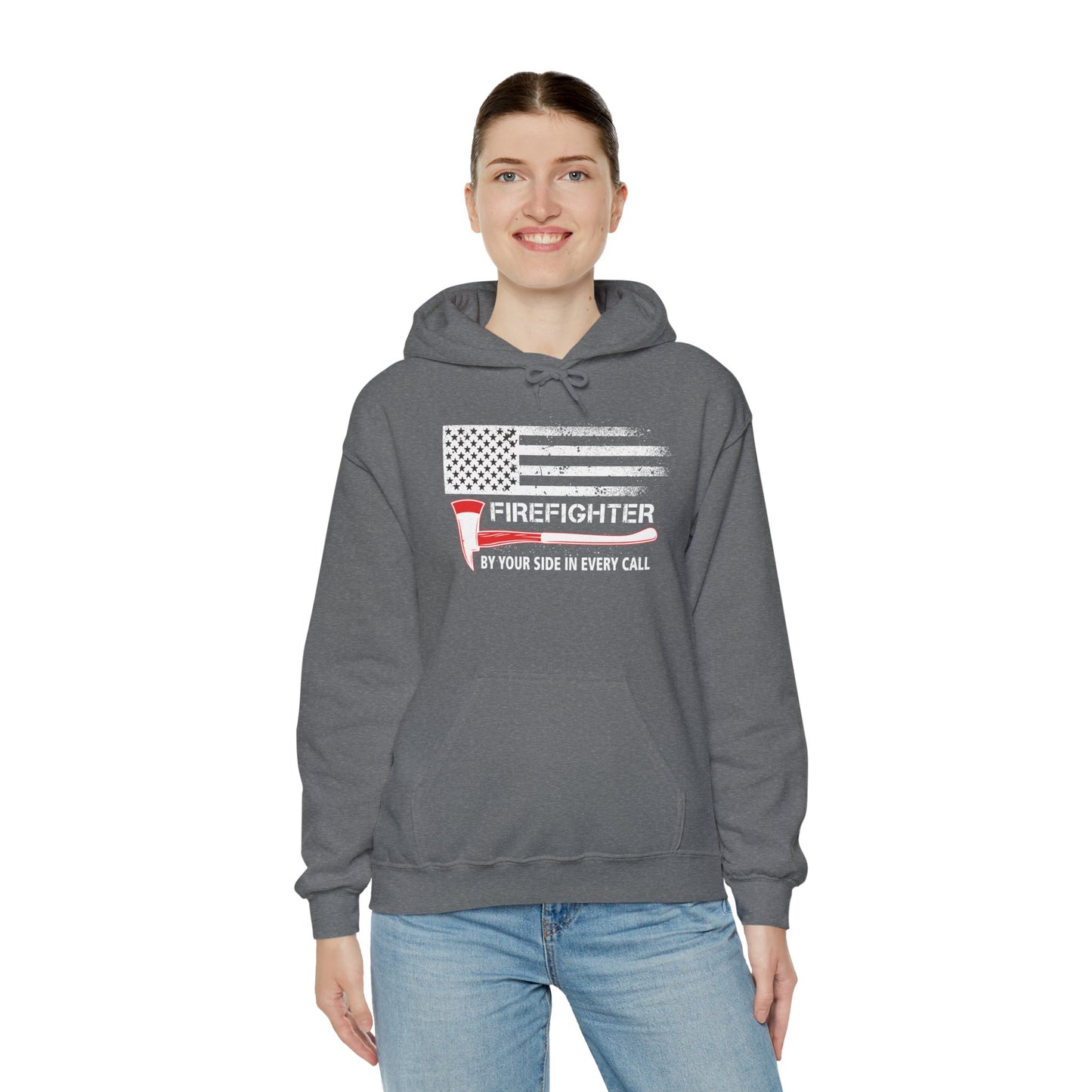 Firefighter Pride Hoodie – By Your Side in Every Call