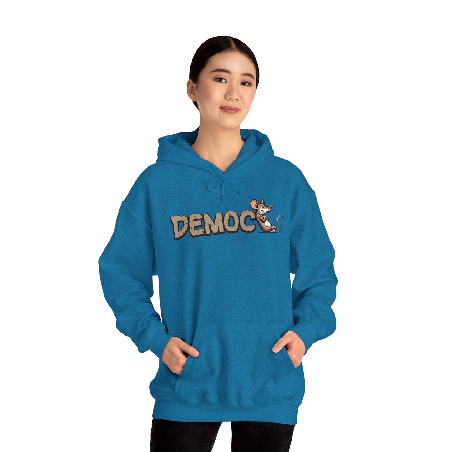 Democ-Rat Funny Political Hoodie