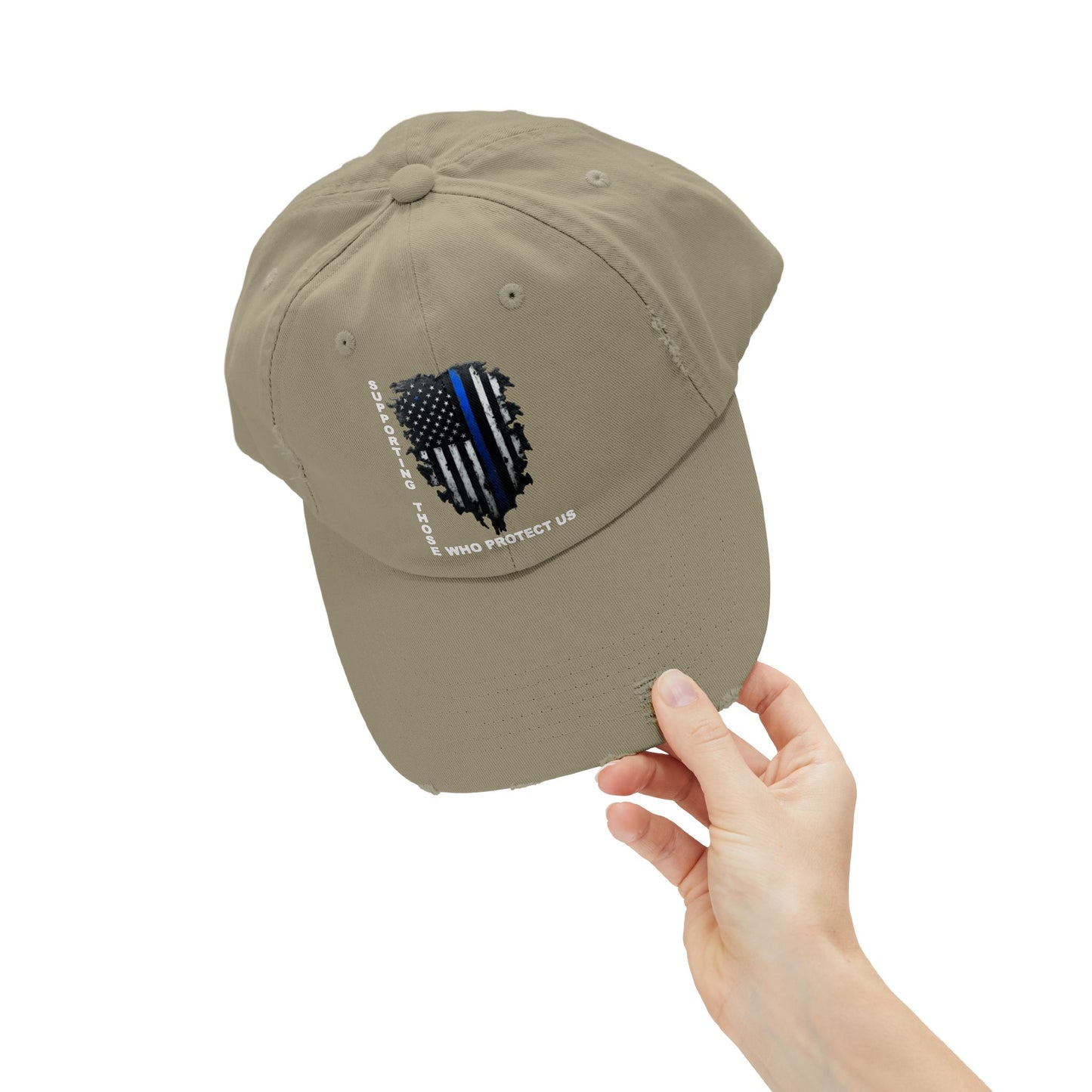 Supporting Those Who Protect Us Patriotic Printed Hat