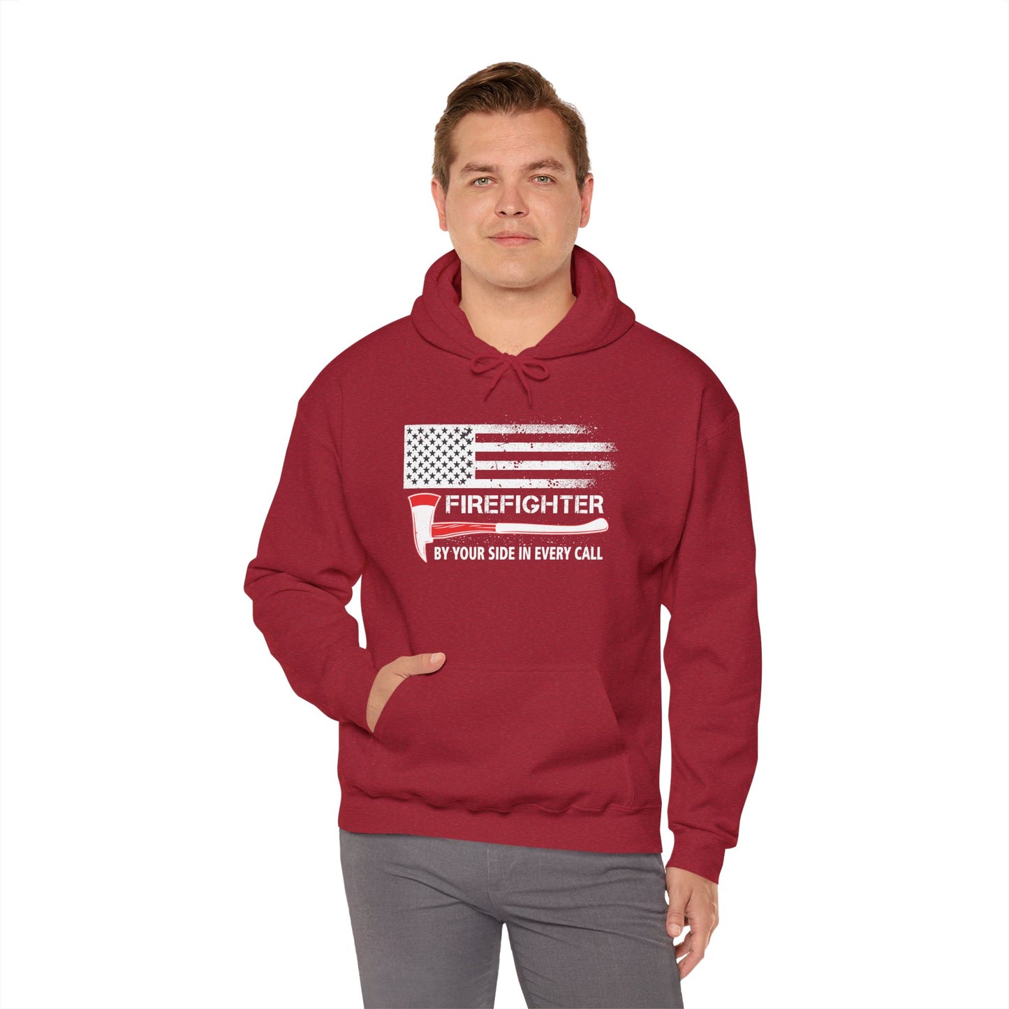 Firefighter Pride Hoodie – By Your Side in Every Call